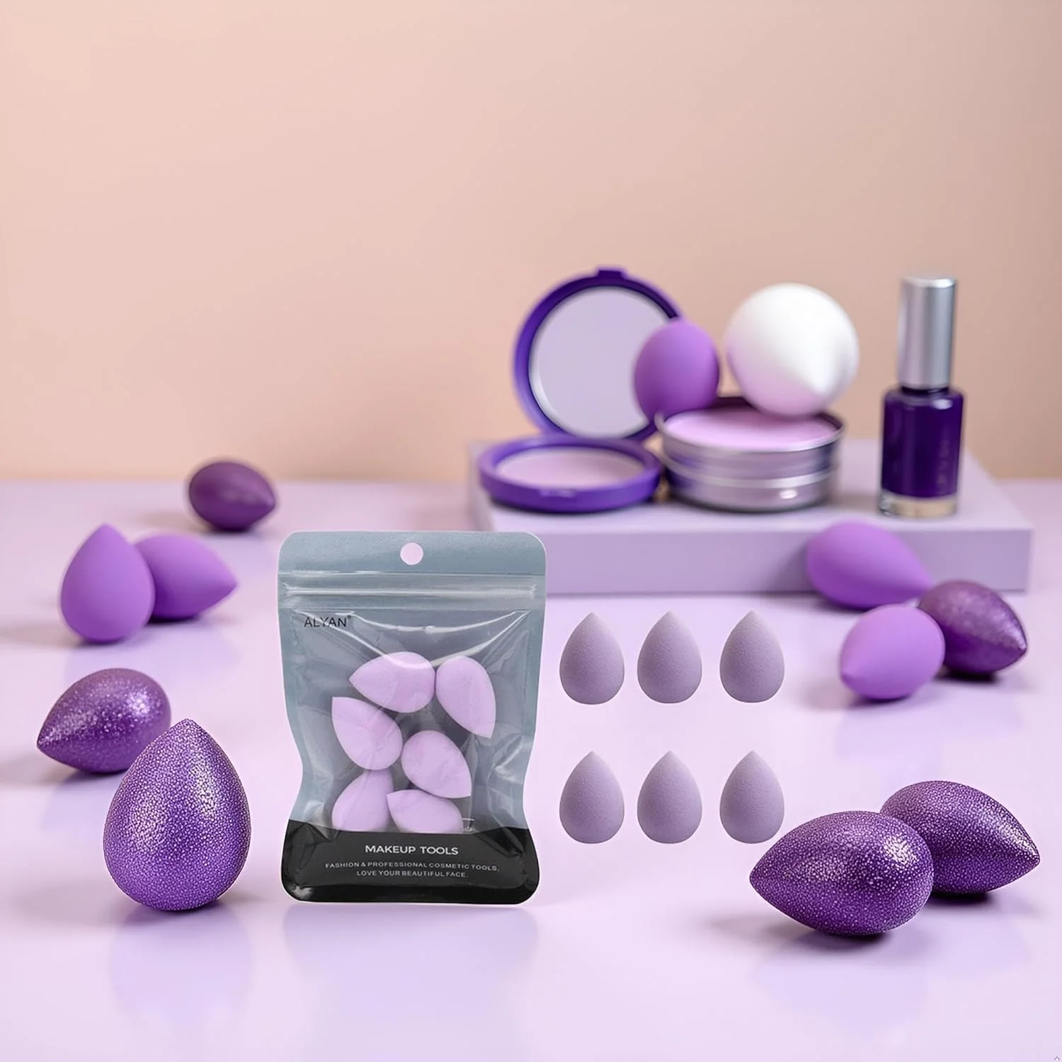6 Pcs Mini Makeup Sponge Small Foundation Powder Concealer Highlight Eyeshadow Blender Sponges 6 Pcs Mini Makeup Sponge Small Foundation Powder Concealer Highlight Eyeshadow Blender Sponges