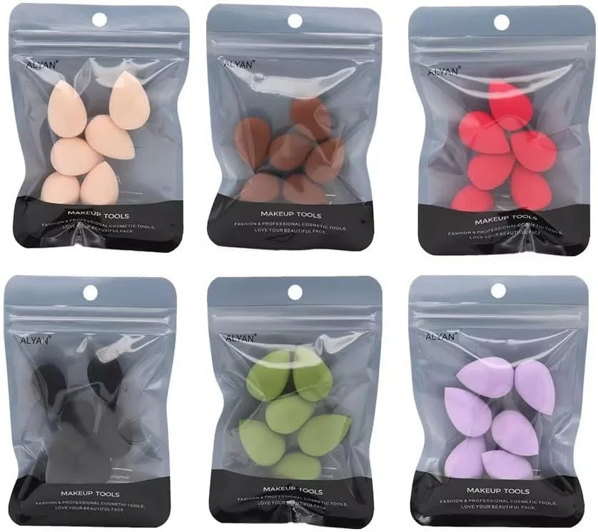6 Pcs Purple Mini Makeup Sponge Small Beauty Sponge Blender Set for Foundation, Powder, Concealer Highlight,and Eye Shadow 6 Pcs Purple Mini Makeup Sponge Small Beauty Sponge Blender Set for Foundation, Powder, Concealer Highlight,and Eye Shadow