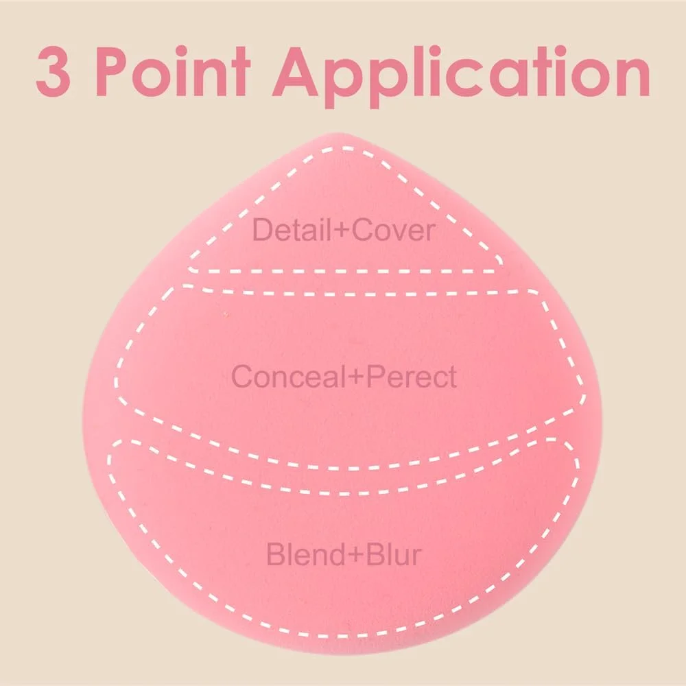 4Pcs Makeup Sponge Puff Latex-free Soft Beauty Sponge Perfect for Liquid Foundation Concealer Cream Powder, High-density and Flexible Blender Sponge, 4 Color Pack Blue Purple Pink Beige 4Pcs Makeup Sponge Puff Latex-free Soft Beauty Sponge Perfect for Liquid Foundation Concealer Cream Powder, High-density and Flexible Blender Sponge, 4 Color Pack Blue Purple Pink Beige