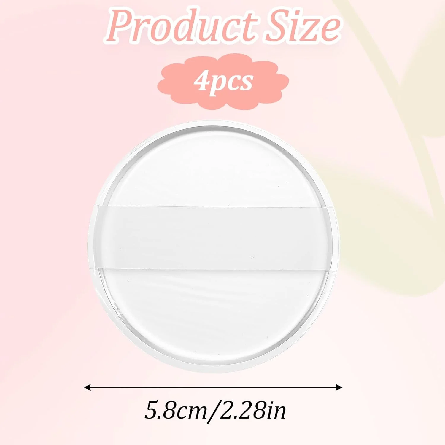 پد آرایشی سیلیکونی 4 عددی، پد پودر گرد شفاف، اپلیکاتور آرایشی قابل شستشو برای زنان و دختران، بلندر زیبایی غیر جاذب برای کرم پودر، کانسیلر، کرم، رژگونه، هایلایتر پد آرایشی سیلیکونی 4 عددی، پد پودر گرد شفاف، اپلیکاتور آرایشی قابل شستشو برای زنان و دختران، بلندر زیبایی غیر جاذب برای کرم پودر، کانسیلر، کرم، رژگونه، هایلایتر