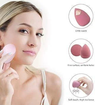 ست 4 عددی اسفنج آرایشی، مناسب برای کرم پودر، رژگونه، کانسیلر، سایه چشم، پودر صورت و کرم آرایشی ست 4 عددی اسفنج آرایشی، مناسب برای کرم پودر، رژگونه، کانسیلر، سایه چشم، پودر صورت و کرم آرایشی