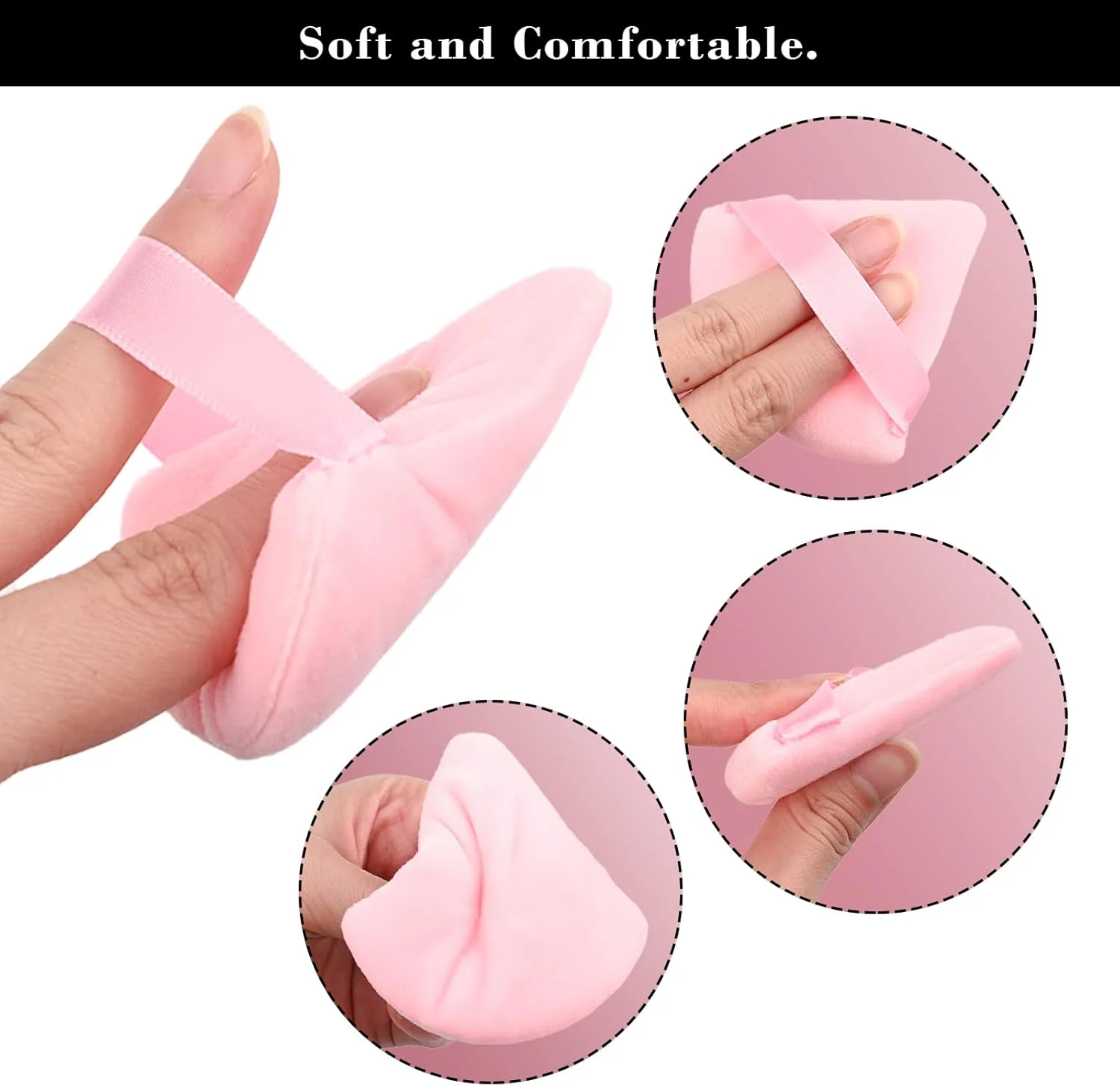 پدهای آرایشی مثلثی RAREIUS، بسته 8 عددی، ساخته شده از مخمل فوق العاده نرم، طراحی شده برای کانتورینگ، چشم و گوشه، ظرف مخلوط کردن فونداسیون بیوتی بلندر. پدهای آرایشی مثلثی RAREIUS، بسته 8 عددی، ساخته شده از مخمل فوق العاده نرم، طراحی شده برای کانتورینگ، چشم و گوشه، ظرف مخلوط کردن فونداسیون بیوتی بلندر.