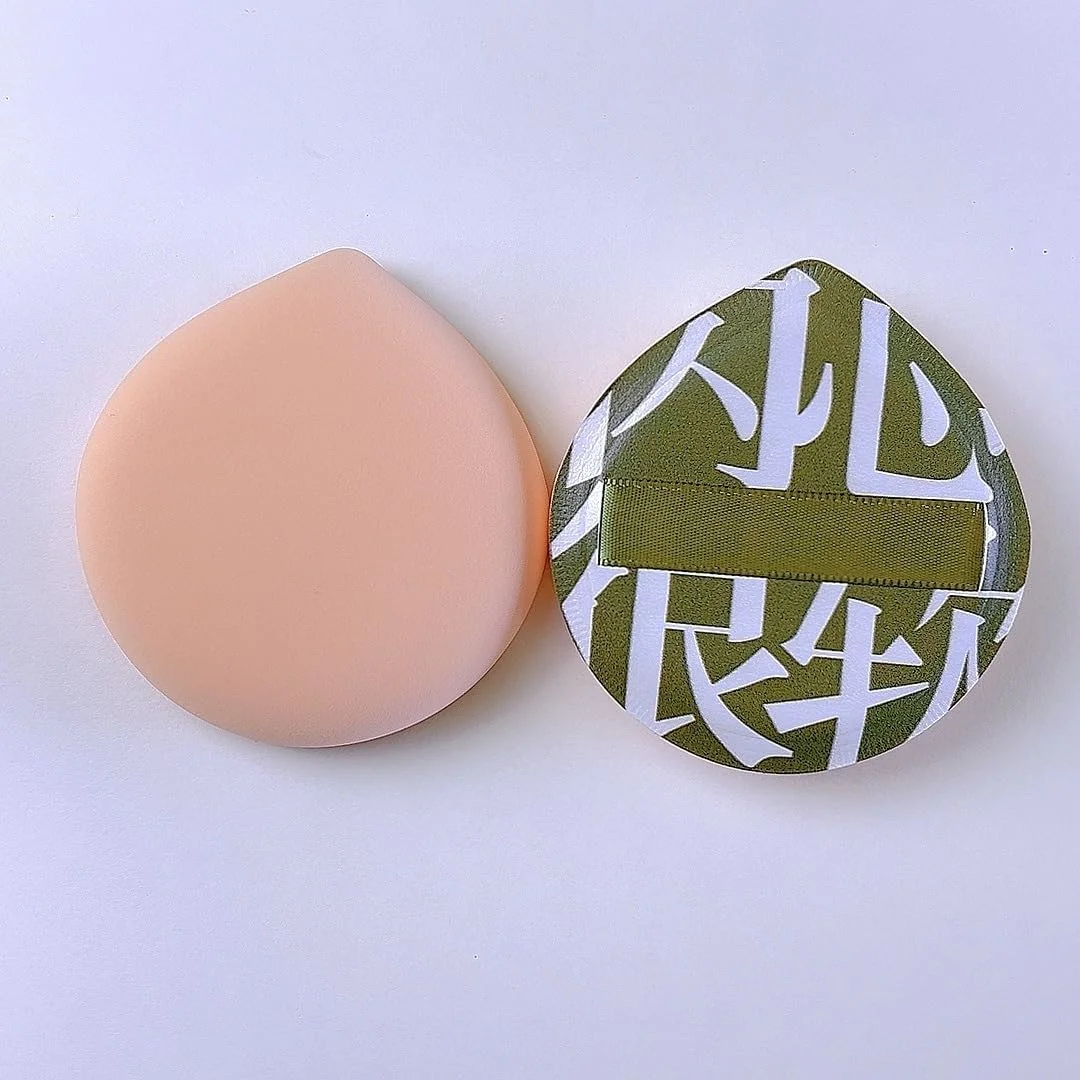 پدهای آرایشی نامزی، بسته 2 عددی، پد پودر فشرده زیرساز آرایش صورت، جایگزین پد اسفنجی برای کرم پودر بی عیب و نقص آرایشی، مناسب انواع پوست، حتی پوست های حساس، همراه با جعبه نگهداری، زرد، A43، XL