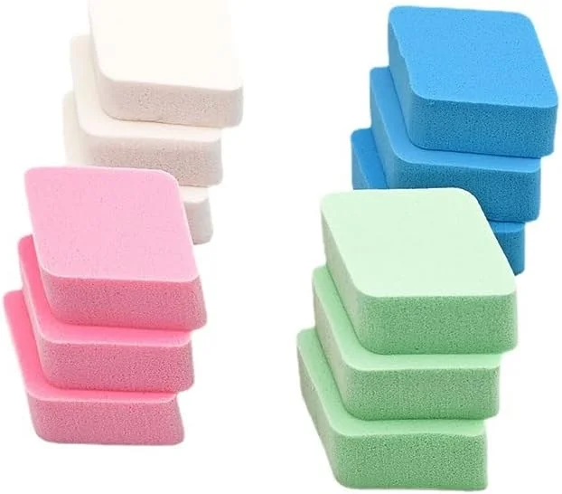 پدهای آرایشی نامزی، 3 عدد، پد پودر فشرده زیرساز آرایش صورت، پد جایگزین اسفنجی برای کرم پودر بی عیب و نقص آرایشی، مناسب انواع پوست، حتی پوست حساس، بژ، A34