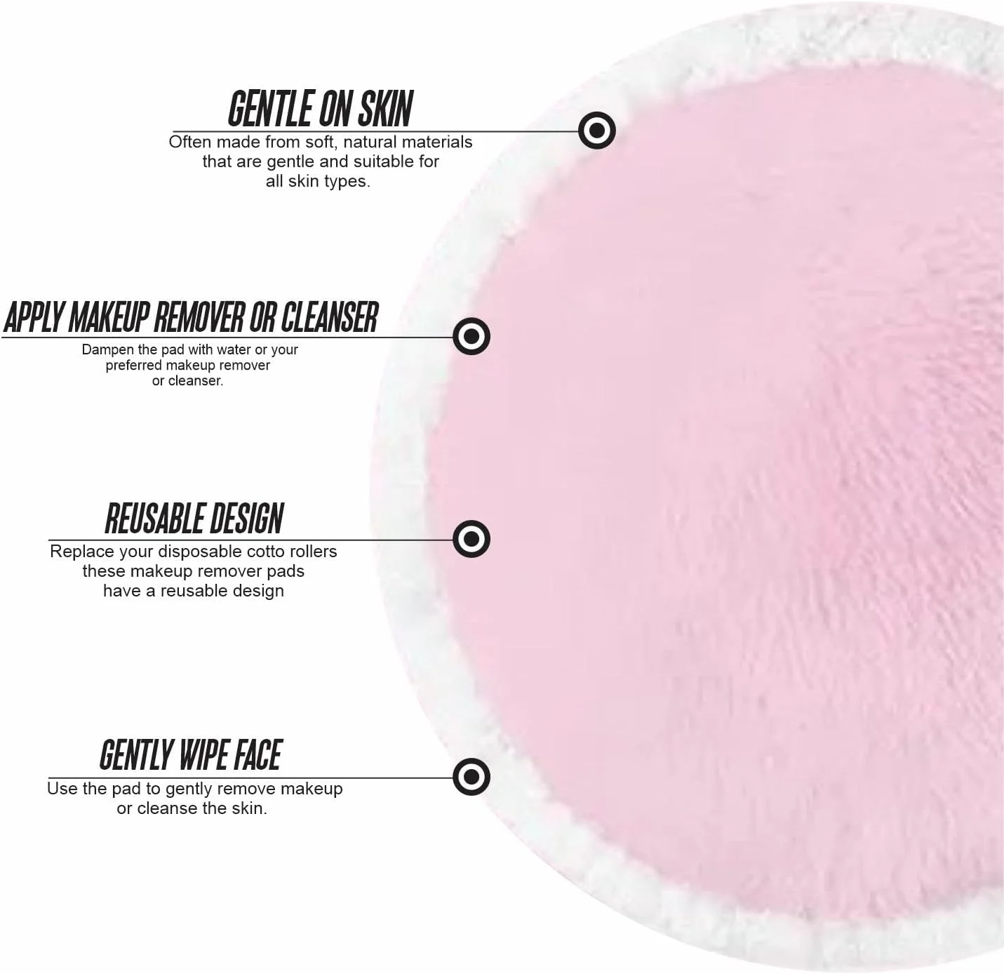 پدهای پاک کننده آرایش صورت قابل استفاده مجدد، سازگار با محیط زیست، فوق العاده نرم، پاک کننده آرایش برای صورت، چشم ها و لب ها، دستمال مرطوب بامبو طبیعی ارگانیک قابل شستشو برای انواع پوست (بسته 2 عددی)