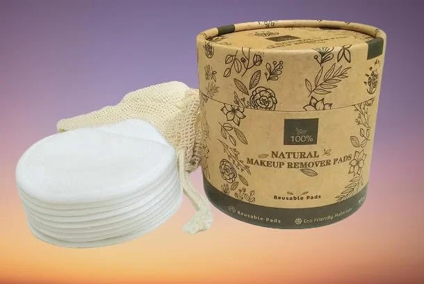 پدهای پاک کننده آرایش چندبار مصرف، بسته 10 عددی با کیسه لباسشویی قابل شستشو و جعبه گرد، بامبو سازگار با محیط زیست و پنبه ارگانیک پدهای پاک کننده آرایش چندبار مصرف، بسته 10 عددی با کیسه لباسشویی قابل شستشو و جعبه گرد، بامبو سازگار با محیط زیست و پنبه ارگانیک