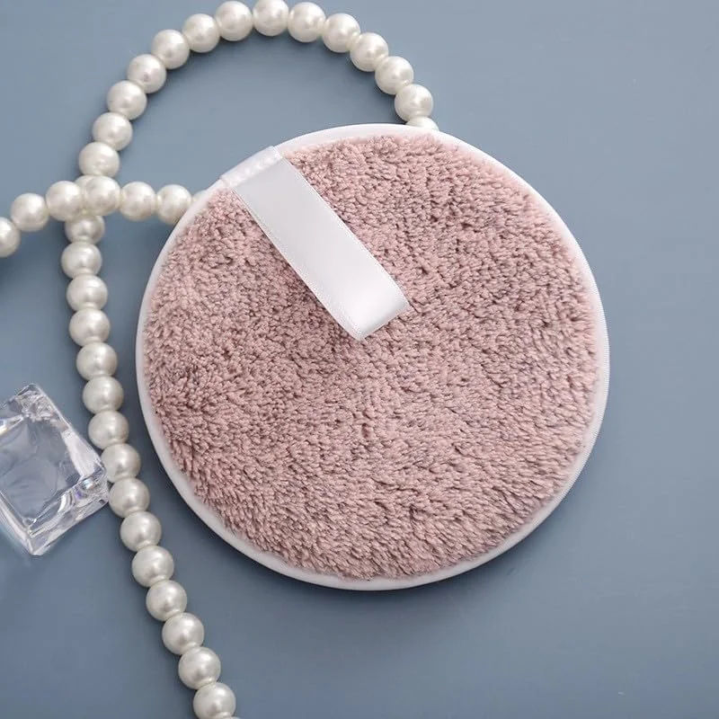 پدهای پاک کننده آرایش چندبار مصرف Namzi - 3 عدد پارچه پاک کننده آرایش چندبار مصرف - پدهای صورت چندبار مصرف، پاک کننده آرایش برای انواع پوست - پارچه های صورت پاک کننده آرایش میکروفایبر قابل شستشو، قهوه ای، A07