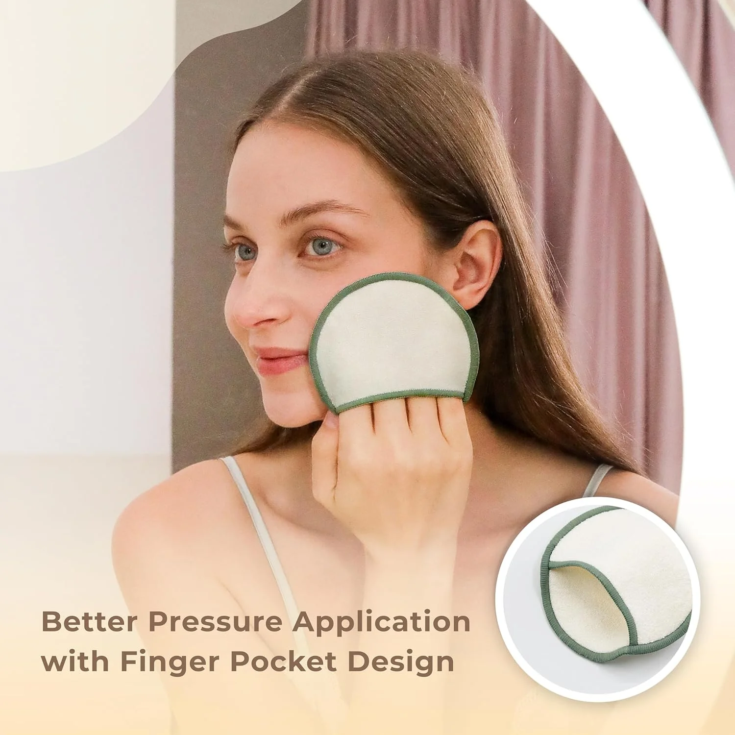 پدهای پاک کننده آرایش چندبار مصرف myHomeBody | فوق العاده نرم و لطیف، دستمال مرطوب موثر آرایش | ست 12 عددی پدهای پنبه ای بامبو پایدار با کیسه لباسشویی پدهای پاک کننده آرایش چندبار مصرف myHomeBody | فوق العاده نرم و لطیف، دستمال مرطوب موثر آرایش | ست 12 عددی پدهای پنبه ای بامبو پایدار با کیسه لباسشویی