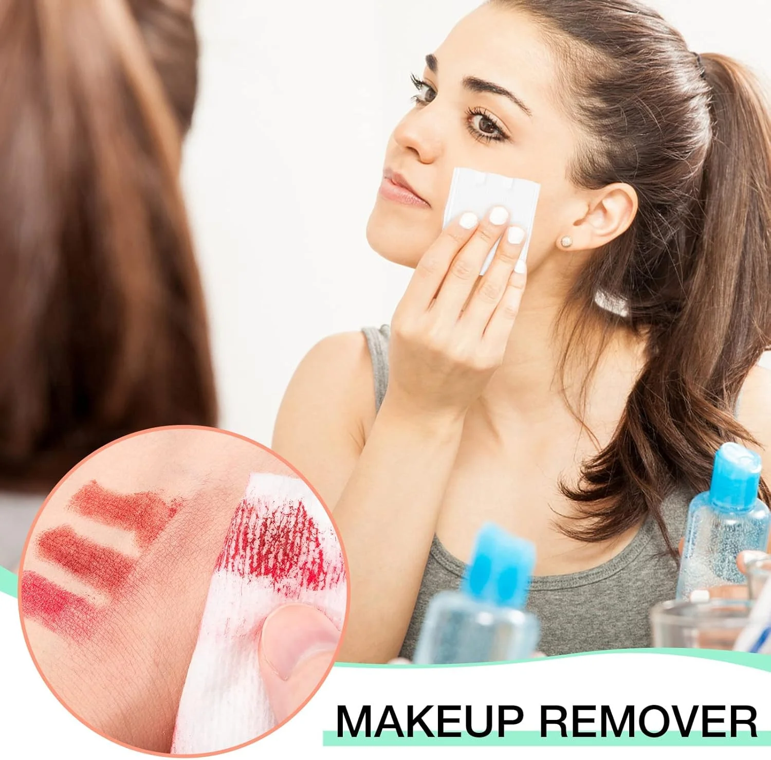 پدهای پنبه ای آرایشی MAKINGTEC، پدهای پاک کننده آرایش چشم و صورت، حوله پاک کننده صورت، پف پنبه ای مربعی ممتاز طبیعی کشسان، ابزارهای آرایشی ملایم و نرم دو طرفه صرفه جویی در آب (444 عدد) پدهای پنبه ای آرایشی MAKINGTEC، پدهای پاک کننده آرایش چشم و صورت، حوله پاک کننده صورت، پف پنبه ای مربعی ممتاز طبیعی کشسان، ابزارهای آرایشی ملایم و نرم دو طرفه صرفه جویی در آب (444 عدد)