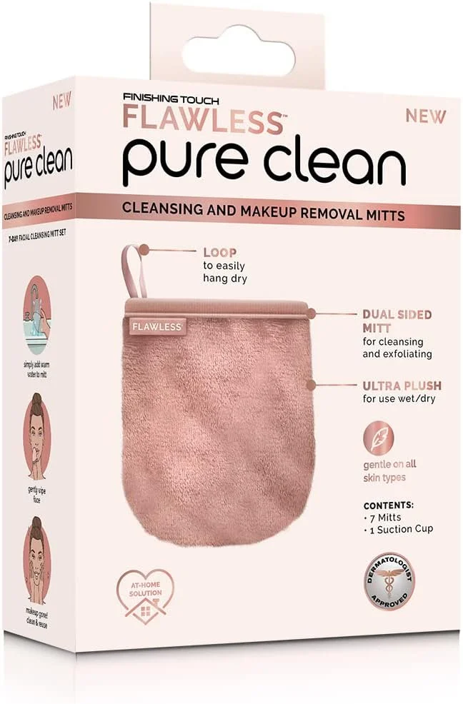 دستکش پاک کننده آرایش صورت فینیشینگ تاچ Flawless، ست پارچه پاک کننده آرایش 7 روزه Pure Clean، پدهای پاک کننده آرایش چند بار مصرف، دستمال مرطوب صورت، دستمال های آرایشی چند بار مصرف، پاک کننده و شفاف کننده صورت دستکش پاک کننده آرایش صورت فینیشینگ تاچ Flawless، ست پارچه پاک کننده آرایش 7 روزه Pure Clean، پدهای پاک کننده آرایش چند بار مصرف، دستمال مرطوب صورت، دستمال های آرایشی چند بار مصرف، پاک کننده و شفاف کننده صورت