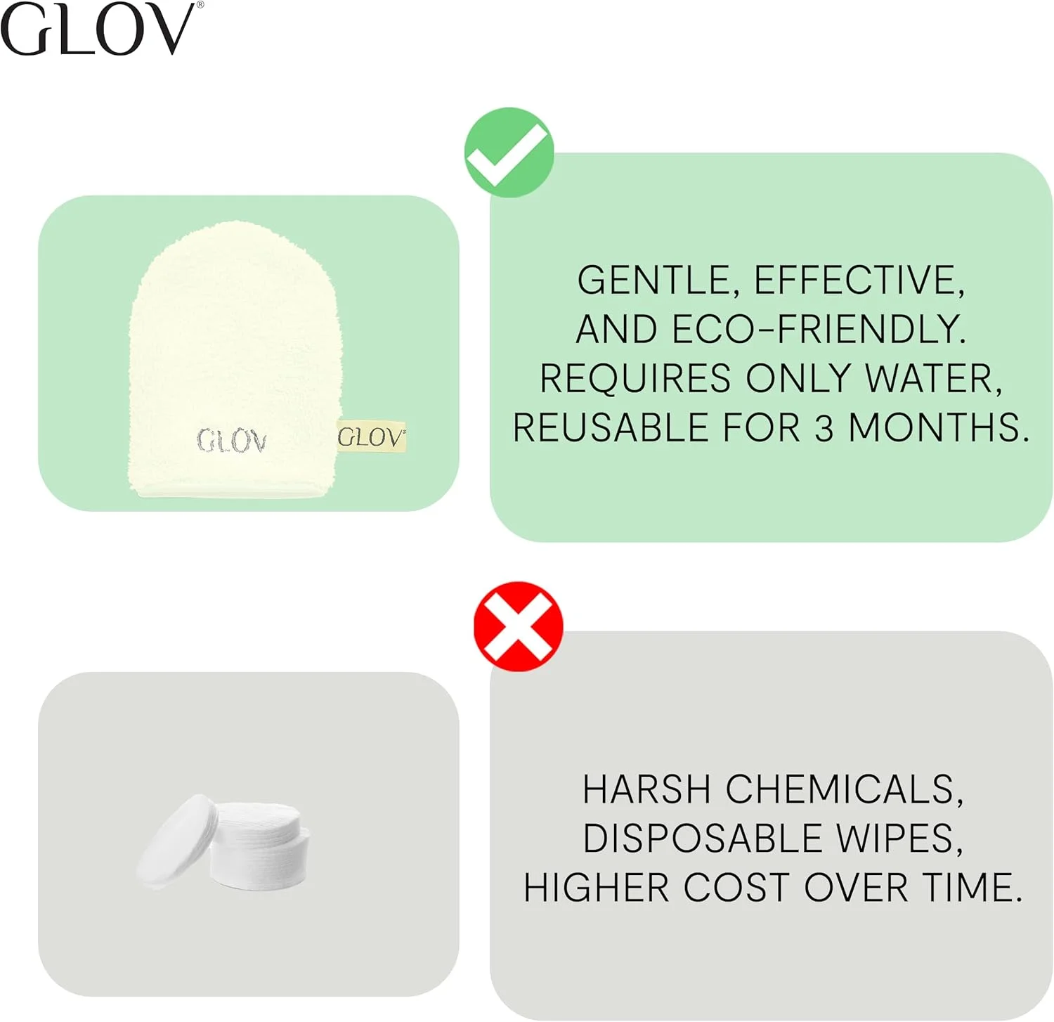 دستمال پاک کننده آرایش صورت GLOV Hydro Demaquillage مدل On The Go، عاجی دستمال پاک کننده آرایش صورت GLOV Hydro Demaquillage مدل On The Go، عاجی