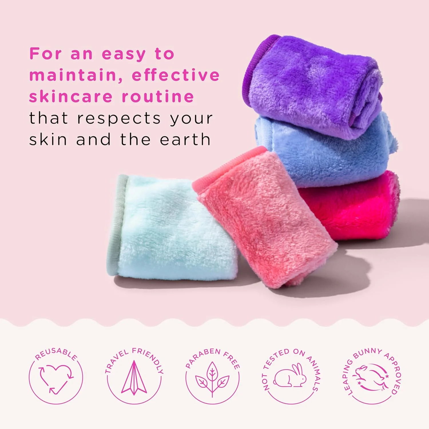 دستمال های پاک کننده آرایش صورت قابل استفاده مجدد ERASE YOUR FACE با بسته بندی سازگار با محیط زیست توسط Danielle Enterprises بسته 4 عددی D50007, ECO, 1 عدد دستمال های پاک کننده آرایش صورت قابل استفاده مجدد ERASE YOUR FACE با بسته بندی سازگار با محیط زیست توسط Danielle Enterprises بسته 4 عددی D50007, ECO, 1 عدد