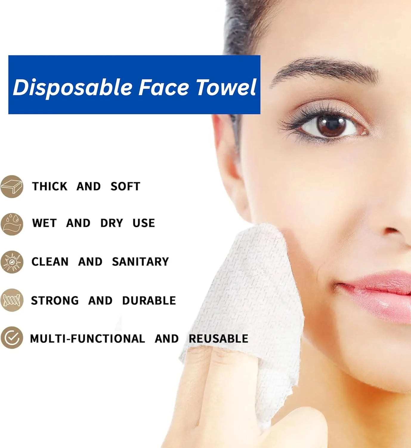 دستمال تمیز کننده صورت، دستمال صورت غیر پرز دار، پارچه صورت زیستی و فوق العاده جاذب، قابل استفاده مجدد، مناسب برای مراقبت از پوست، پاک کردن آرایش و پاکسازی صورت، دستمال یکبار مصرف 10"x12" دستمال مرطوب خشک 50 عدد دستمال تمیز کننده صورت، دستمال صورت غیر پرز دار، پارچه صورت زیستی و فوق العاده جاذب، قابل استفاده مجدد، مناسب برای مراقبت از پوست، پاک کردن آرایش و پاکسازی صورت، دستمال یکبار مصرف 10"x12" دستمال مرطوب خشک 50 عدد