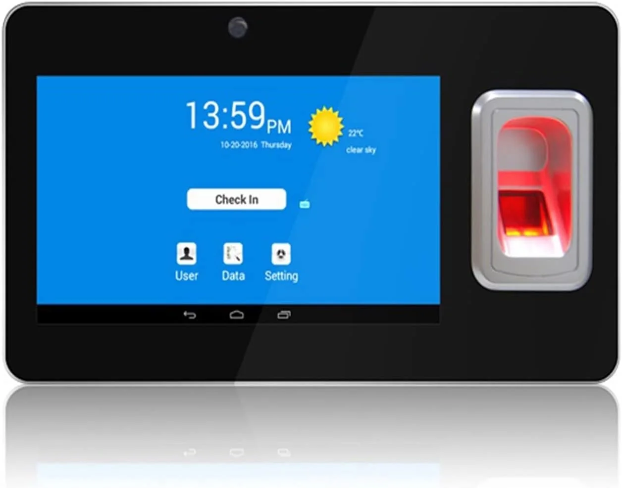 دستگاه حضور و غیاب بیومتریک اثر انگشت و کارت MF IC با پشتیبانی از GPS و SMS، ارسال پیام کوتاه به تلفن همراه مشخص (دوشاخه EU) دستگاه حضور و غیاب بیومتریک اثر انگشت و کارت MF IC با پشتیبانی از GPS و SMS، ارسال پیام کوتاه به تلفن همراه مشخص (دوشاخه EU)