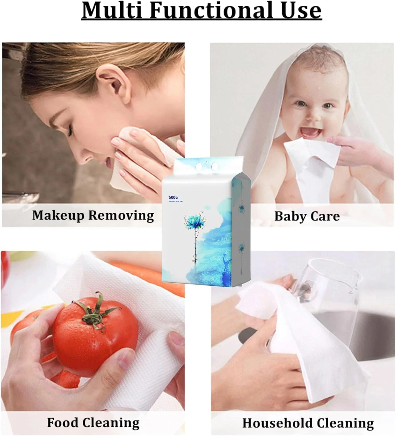 دستمال صورت یکبار مصرف، دستمال مرطوب خشک نرم سایز بزرگ قابل نصب روی دیوار، دستمال پاک کننده صورت ساده مرطوب و خشک، پارچه دستمال مرطوب صورت برای پوست حساس، پاک کننده صورت، پاک کننده آرایش (500 گرم) دستمال صورت یکبار مصرف، دستمال مرطوب خشک نرم سایز بزرگ قابل نصب روی دیوار، دستمال پاک کننده صورت ساده مرطوب و خشک، پارچه دستمال مرطوب صورت برای پوست حساس، پاک کننده صورت، پاک کننده آرایش (500 گرم)