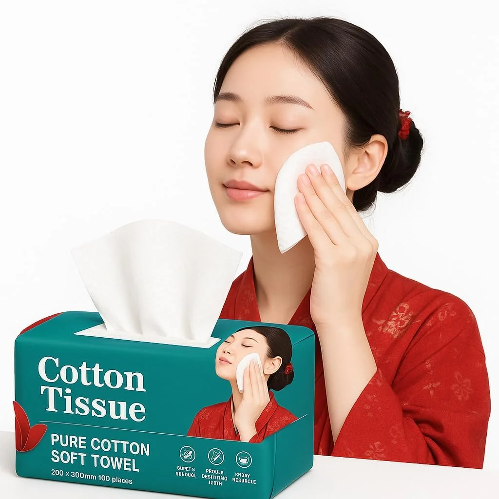 دستمال حوله ای نرم و یکبار مصرف پنبه ای صورت [2 بسته 200 عددی] - دستمال مرطوب خشک صورت چند منظوره برای مراقبت از پوست، پاک کننده آرایش، دستمال کاغذی صورت پنبه ای، دستمال کاغذی نرم برای خانه، هتل، فضای باز - 20x20 سانتی متر