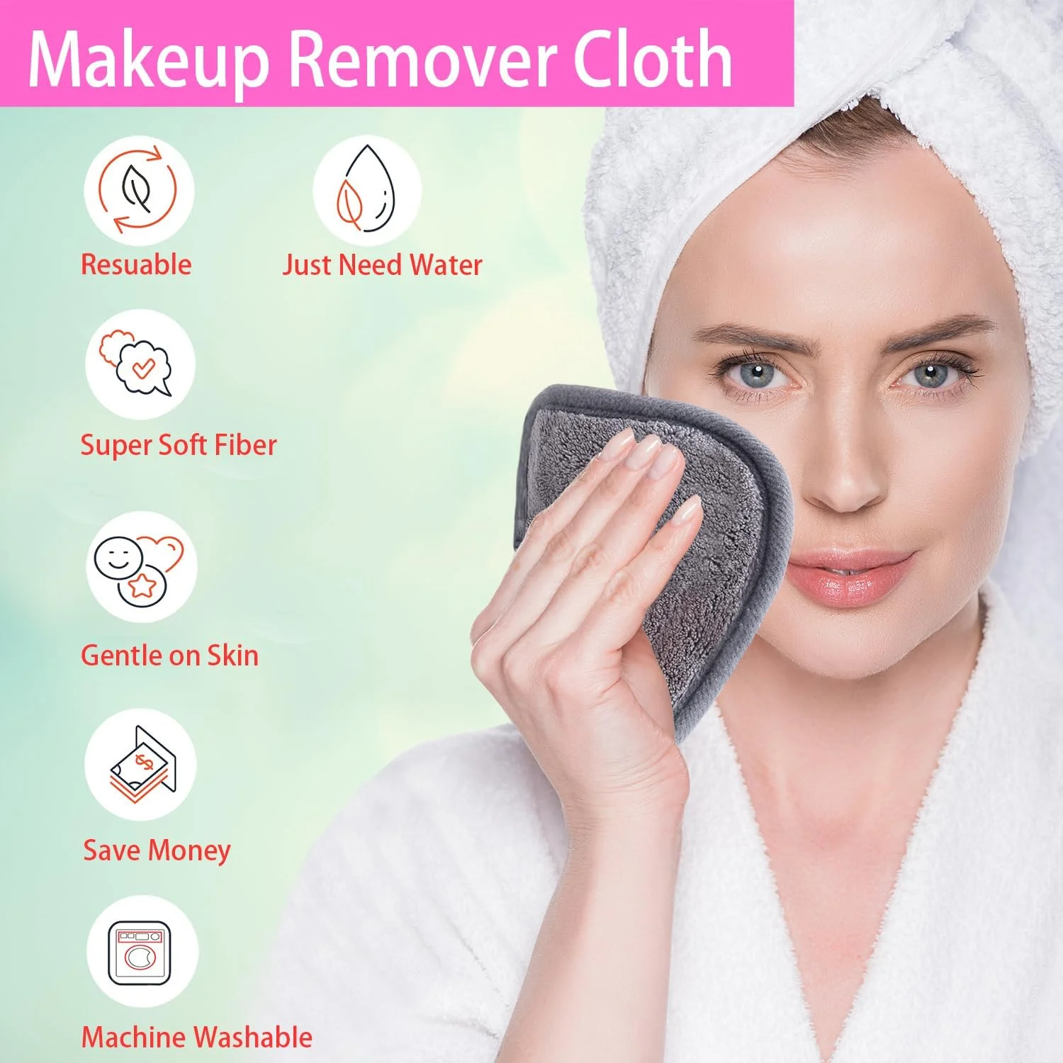 دستمالهای پاک کننده آرایش بلوم سسام مناسب صورت، چشم و لب - پدهای پاک کننده آرایش قابل استفاده مجدد، دستمالهای نرم میکروفیبر برای پاکسازی صورت، 12 عددی، 12.7 در 12.7 سانتی متر (خاکستری) دستمالهای پاک کننده آرایش بلوم سسام مناسب صورت، چشم و لب - پدهای پاک کننده آرایش قابل استفاده مجدد، دستمالهای نرم میکروفیبر برای پاکسازی صورت، 12 عددی، 12.7 در 12.7 سانتی متر (خاکستری)