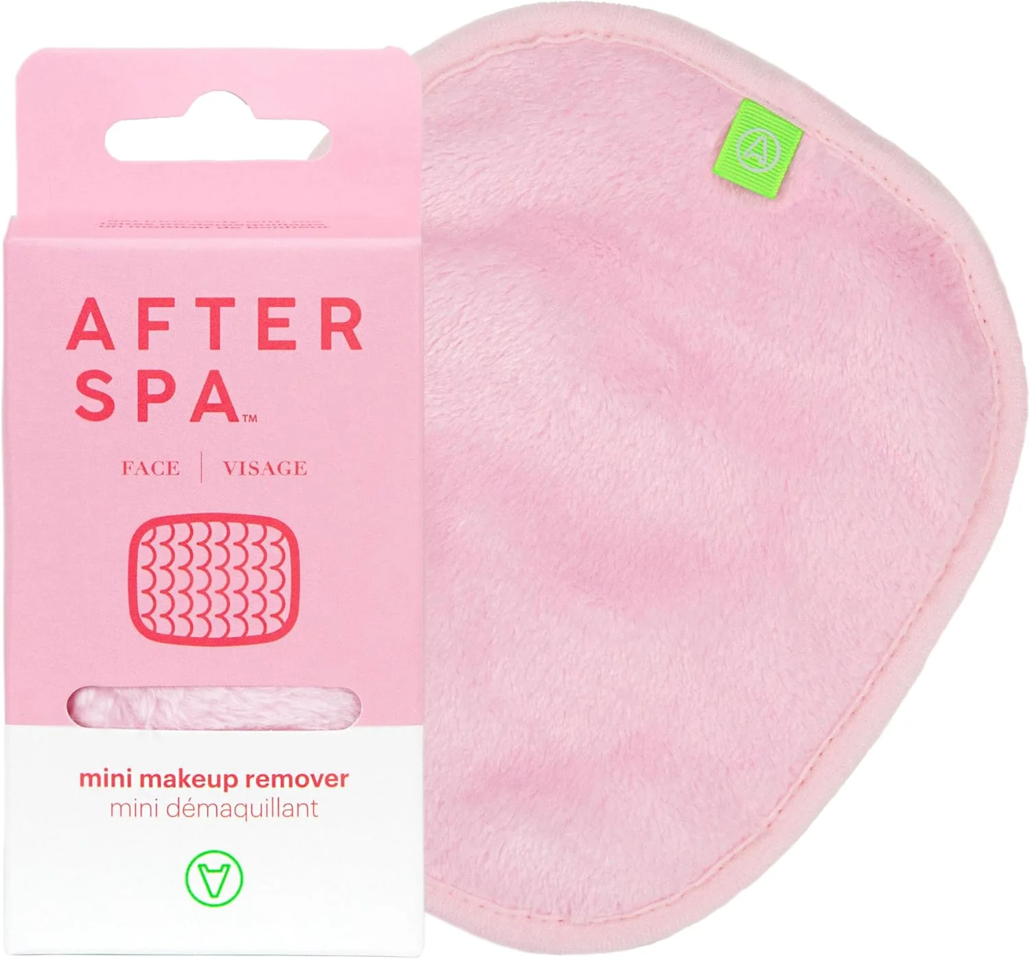 AfterSpa، پارچه کوچک پاک کننده آرایش جادویی قابل استفاده مجدد - صورتی، 1 عدد