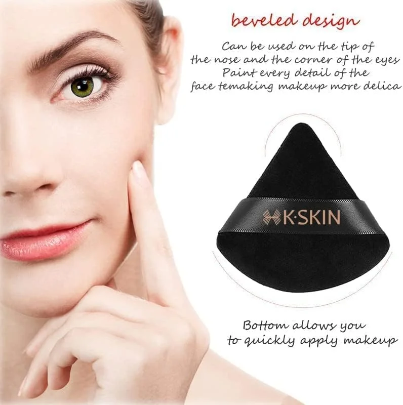 پدهای پودری 6 عددی K.Skin، پد مثلثی نرم برای صورت، مناسب برای پودر شل، پودر معدنی، پودر بدن، پدهای آرایشی مخملی، اسفنج مخلوط کن فونداسیون، ابزار آرایش زیبایی پدهای پودری 6 عددی K.Skin، پد مثلثی نرم برای صورت، مناسب برای پودر شل، پودر معدنی، پودر بدن، پدهای آرایشی مخملی، اسفنج مخلوط کن فونداسیون، ابزار آرایش زیبایی