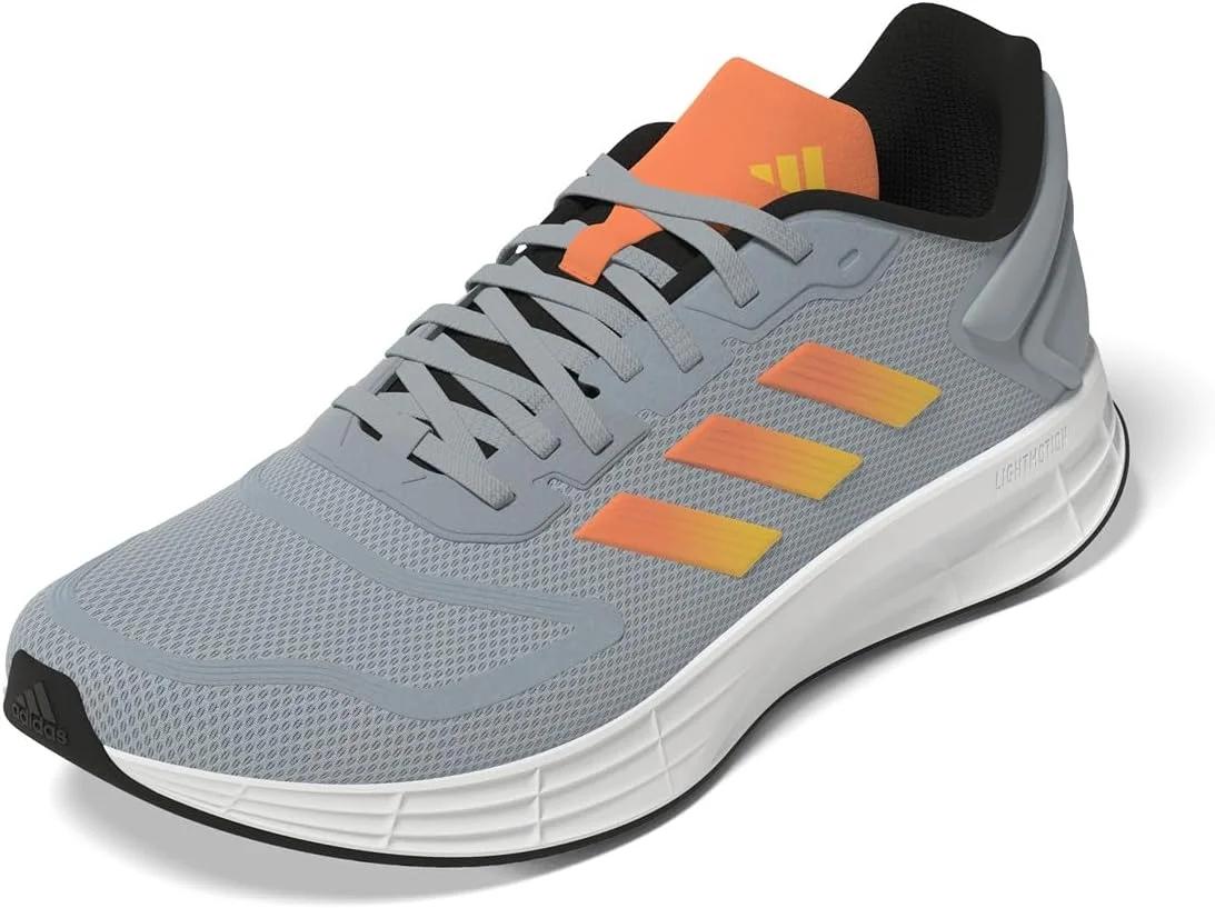 adidas Mens Duramo 10 Shoes MN , Color: Lgtgre Scrora Sogold, Size: 46 EU