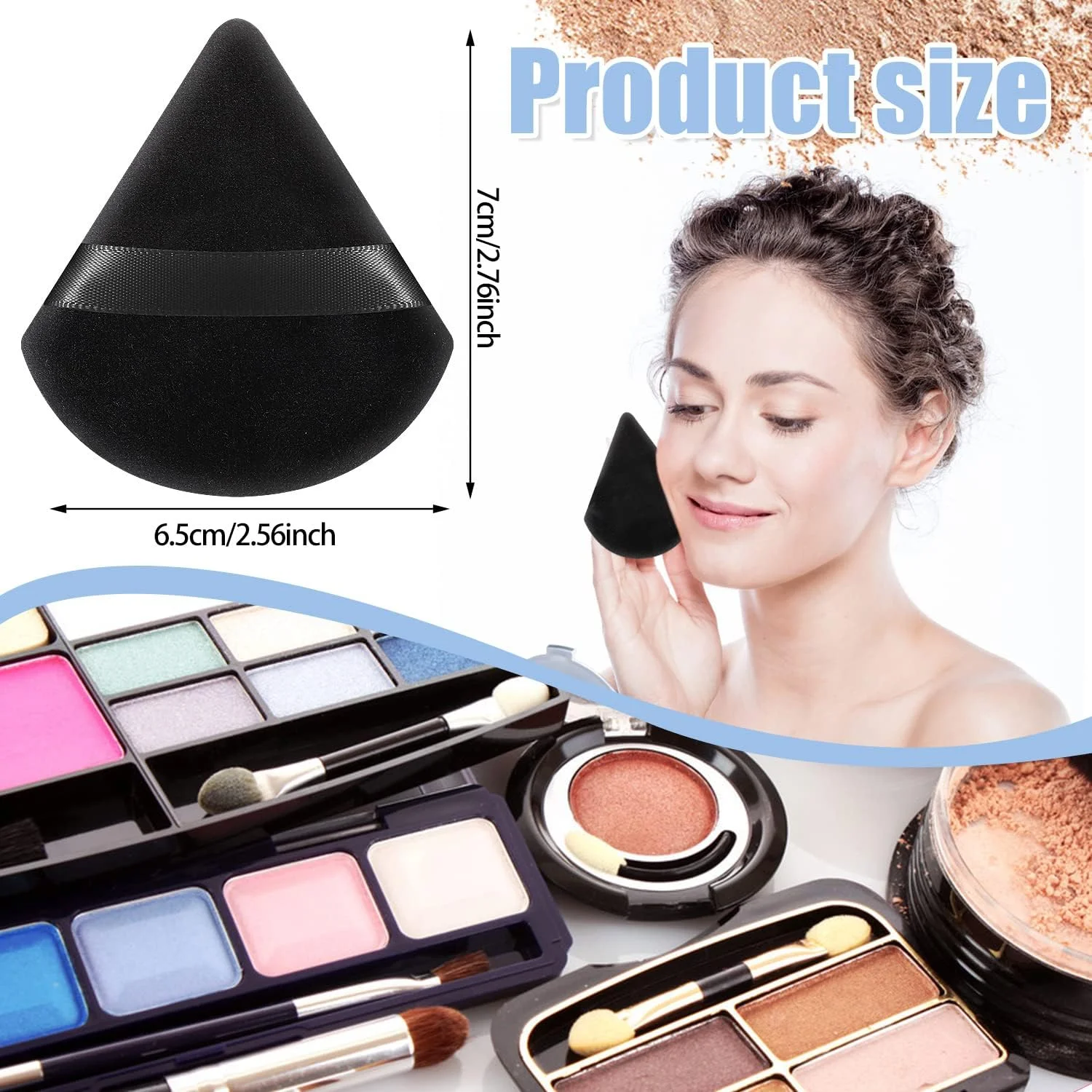 پدهای آرایشی مثلثی نرم کودیکاکا، مناسب پودر فیکس، پودر بدن، کانتورینگ، زیر چشم و گوشه ها، ابزار آرایشی پدهای آرایشی مثلثی نرم کودیکاکا، مناسب پودر فیکس، پودر بدن، کانتورینگ، زیر چشم و گوشه ها، ابزار آرایشی