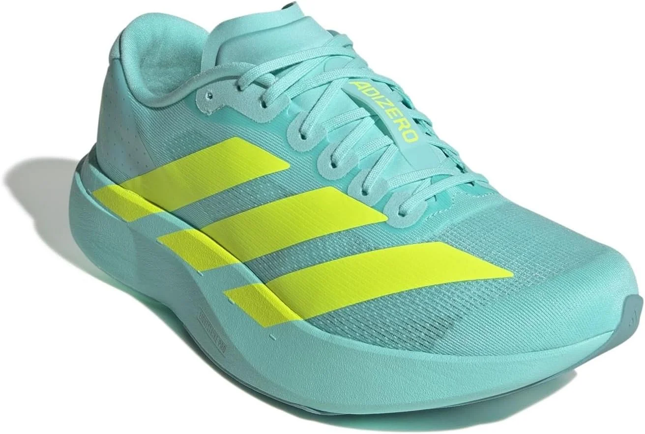 کفش مردانه آدیداس Adizero EVO SL مخصوص دویدن در جاده، فلاش آکوا، سایز 11 انگلستان کفش مردانه آدیداس Adizero EVO SL مخصوص دویدن در جاده، فلاش آکوا، سایز 11 انگلستان