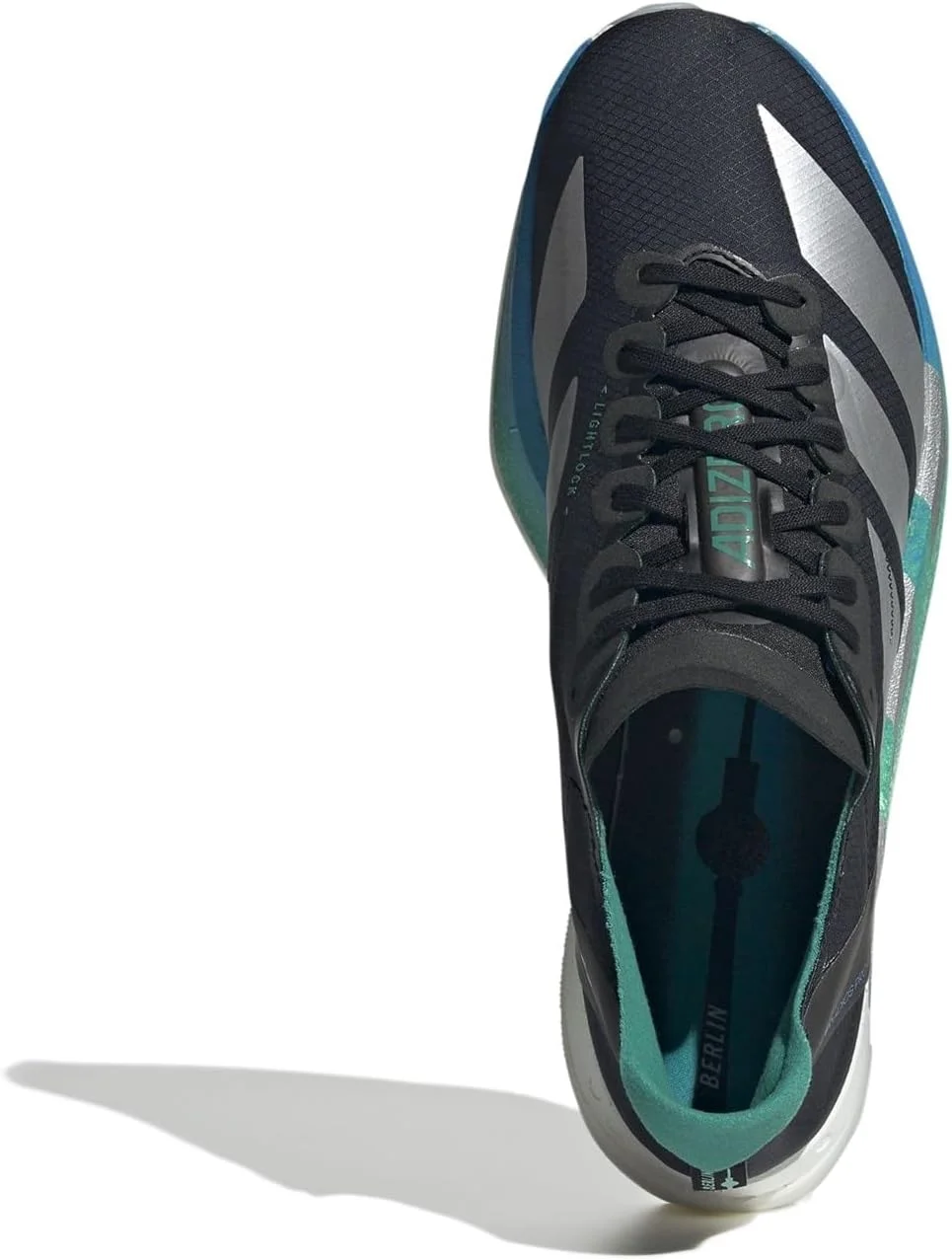 کفش مردانه آدیداس Adizero Adios Pro 4 مخصوص دویدن در جاده مشکی/نقره ای سایز 7 انگلستان