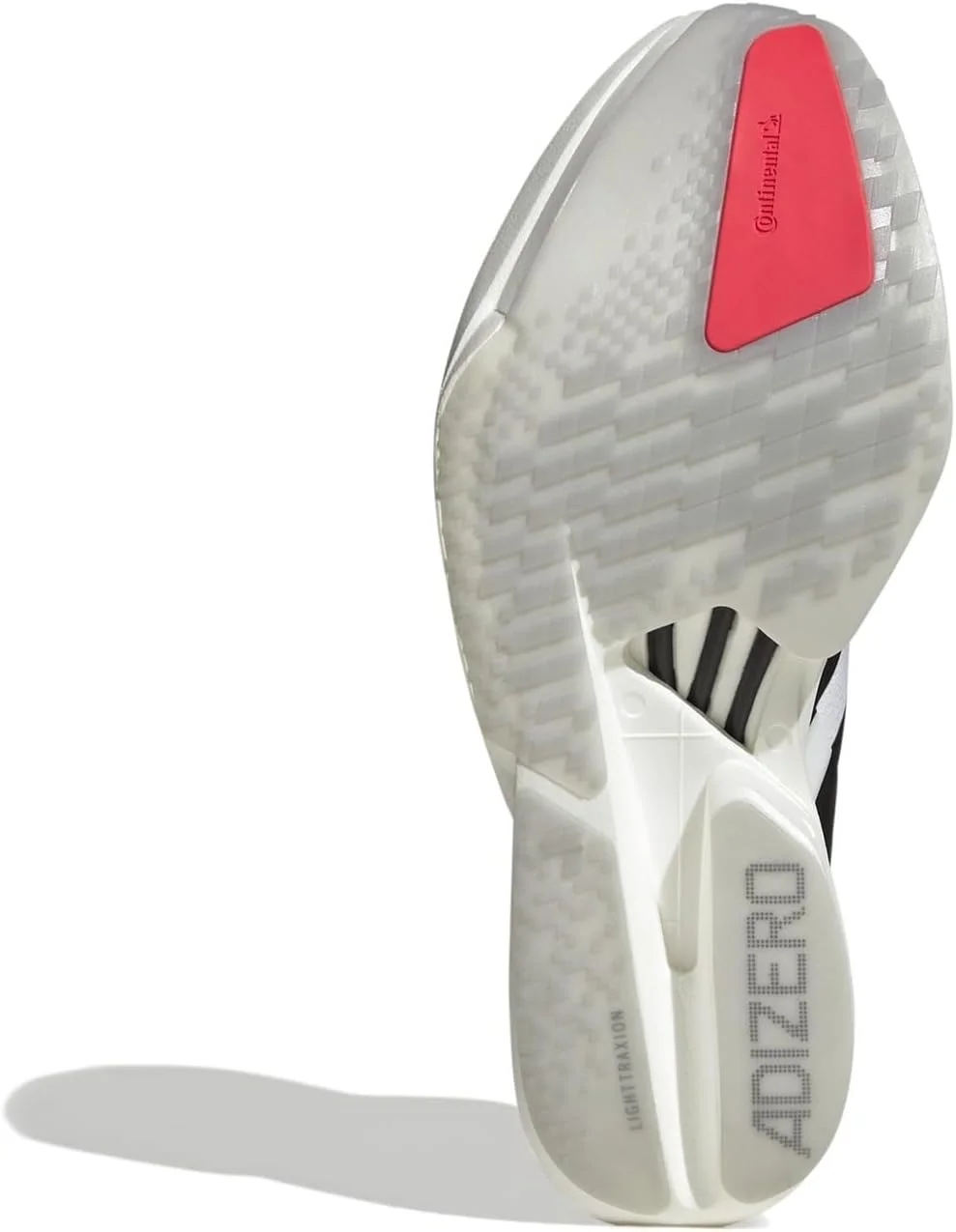 کفش مردانه آدیداس Adizero Adios Pro 4 مناسب دویدن در جاده سفید/مشکی سایز 8.5 انگلستان