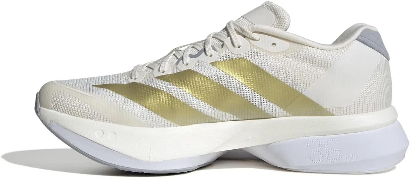کفش های دویدن مردانه آدیداس آدیزرو بوستون 13 سفید/طلایی/نقره ای سایز 9 انگلستان
