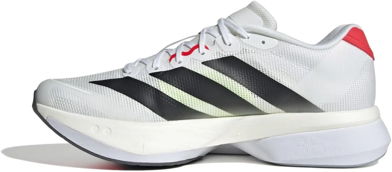 کفش های دویدن مردانه آدیداس آدیزرو بوستون 13 سفید/قرمز سایز 12 انگلستان