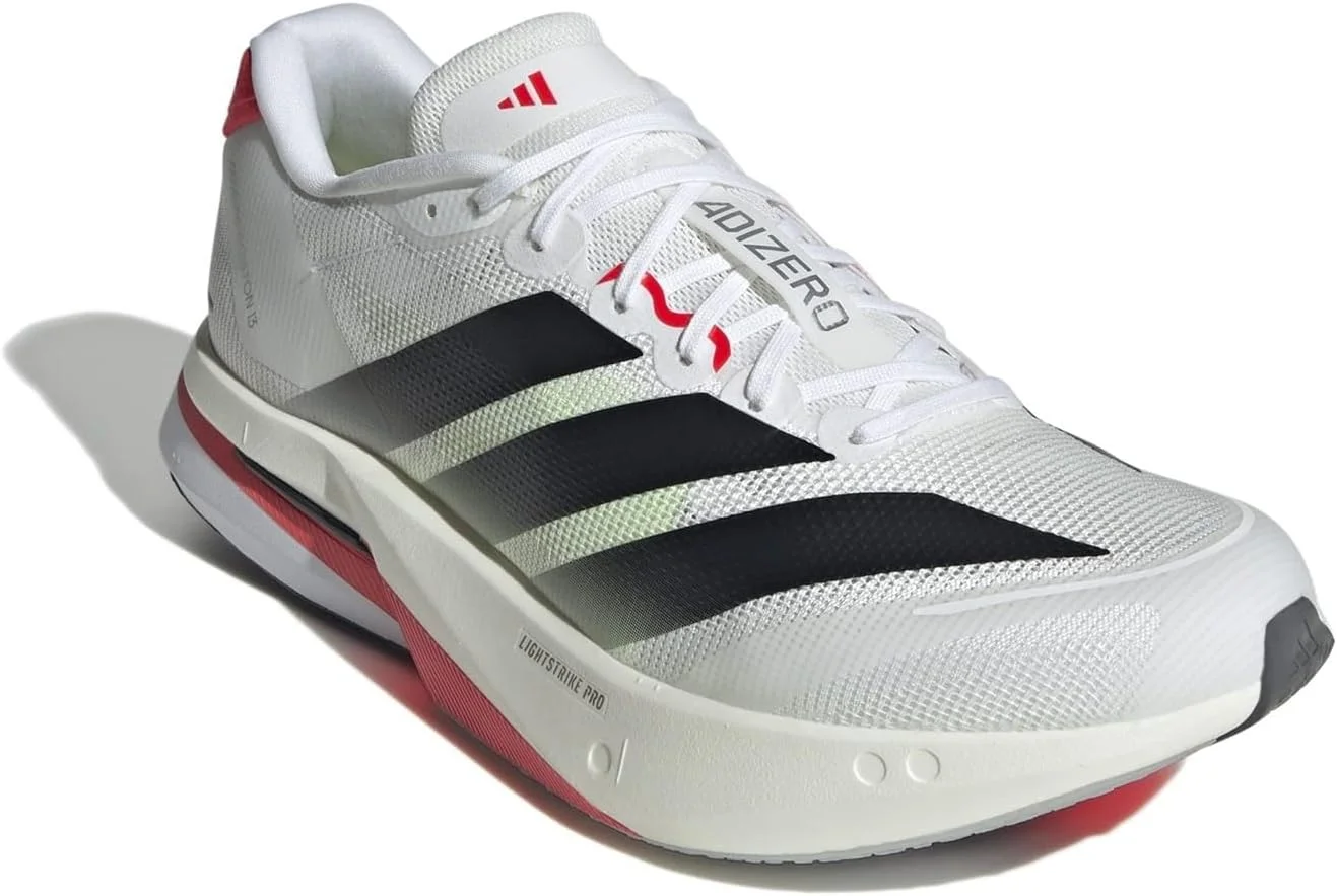 کفش های دویدن مردانه آدیداس آدیزرو بوستون 13 سفید/قرمز سایز 12 انگلستان