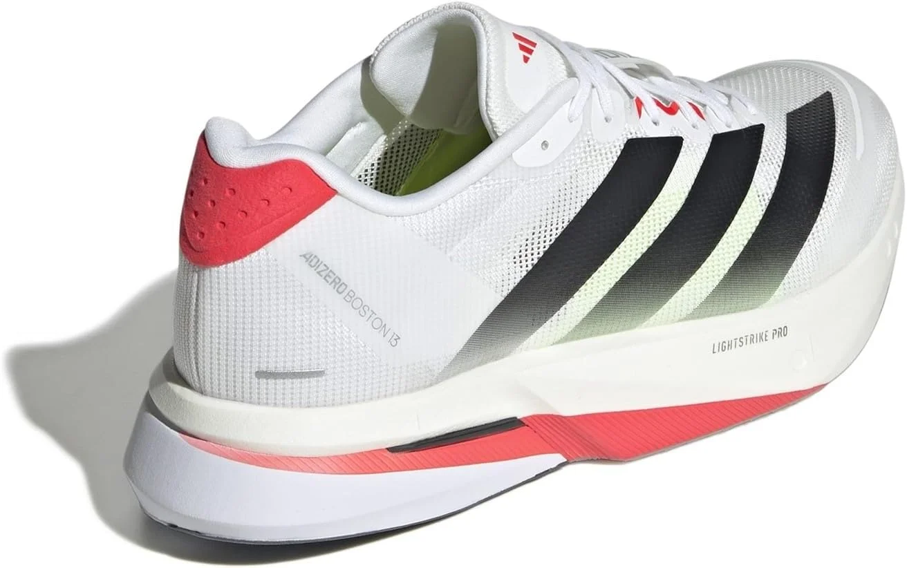 کفش های دویدن مردانه آدیداس آدیزرو بوستون 13 سفید/قرمز سایز 12 انگلستان