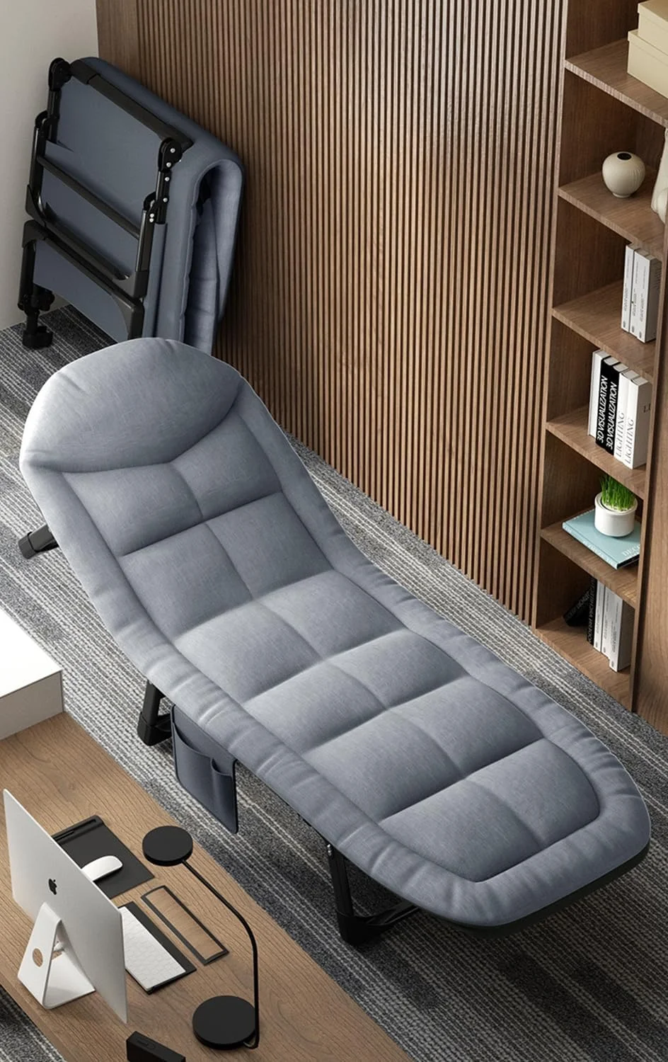 تخت تاشو کمپینگ Beauenty، تخت تاشو ساده با تشک فوم حافظهدار و پشتی قابل تنظیم، تختخواب قابل حمل فضای باز، صندلی استراحت تخت قابل تنظیم برای دفتر و کمپینگ 200x65 سانتیمتر (خاکستری) تخت تاشو کمپینگ Beauenty، تخت تاشو ساده با تشک فوم حافظهدار و پشتی قابل تنظیم، تختخواب قابل حمل فضای باز، صندلی استراحت تخت قابل تنظیم برای دفتر و کمپینگ 200x65 سانتیمتر (خاکستری)