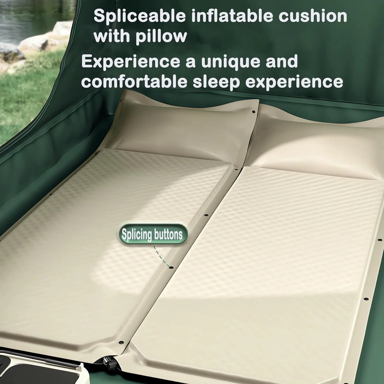 تخت بادی تشکی AUTOYSUR، تشک بادی با پمپ شارژی داخلی، تخت خواب بادی مخملی راحت و قابل حمل، تخت بادی با ارتفاع 16 اینچ مناسب منزل، مهمان، مسافرت، جابجایی و کمپینگ (دو نفره - 3 سانتی متر) تخت بادی تشکی AUTOYSUR، تشک بادی با پمپ شارژی داخلی، تخت خواب بادی مخملی راحت و قابل حمل، تخت بادی با ارتفاع 16 اینچ مناسب منزل، مهمان، مسافرت، جابجایی و کمپینگ (دو نفره - 3 سانتی متر)