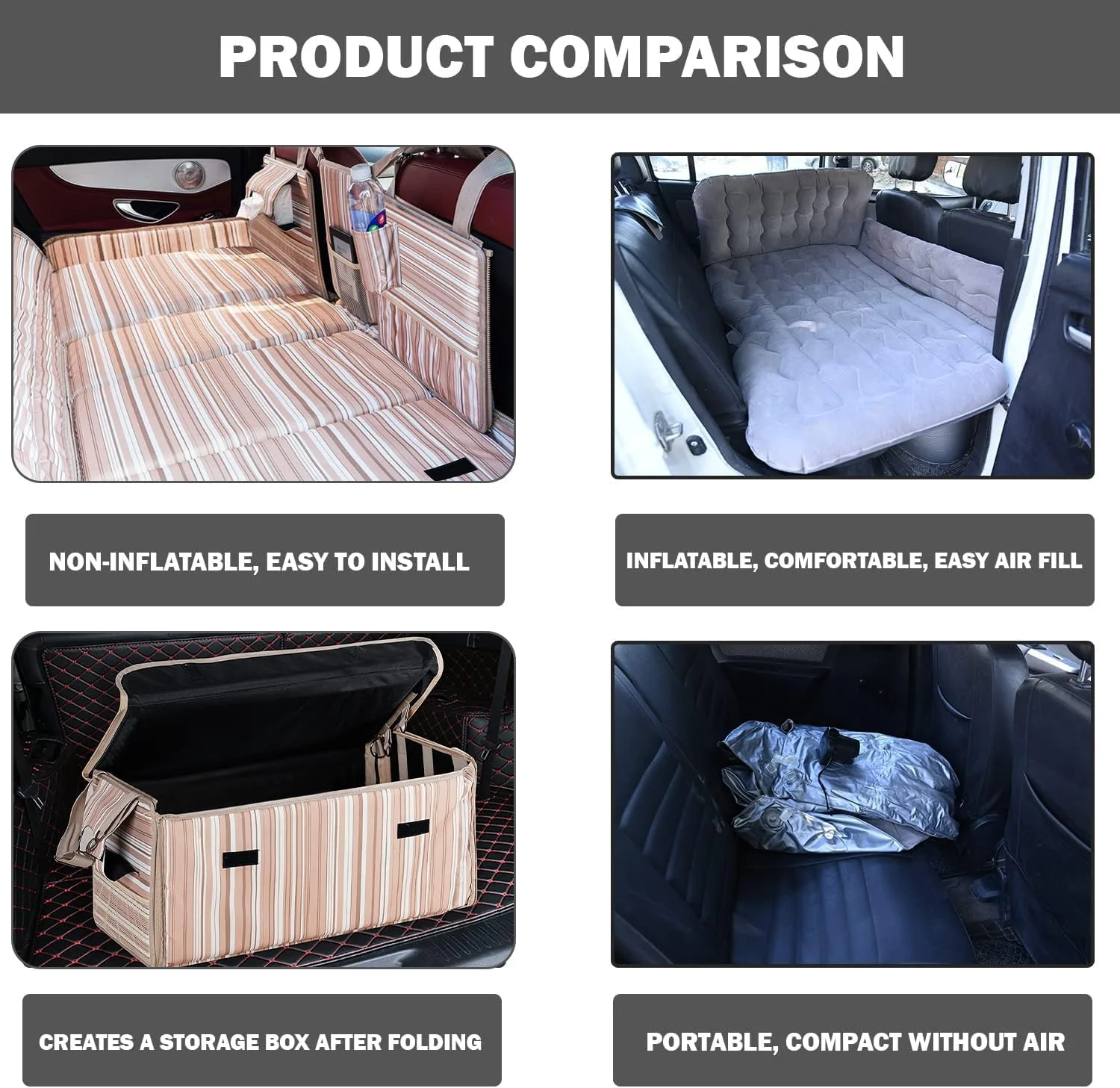 تشک بادی تاشو و قابل حمل خودرو Allextreme CB-S02 با طراحی پلی استر و سازمان دهنده چند منظوره برای مسافرت، کمپینگ و پیک نیک نوزاد و کودک (بژ) تشک بادی تاشو و قابل حمل خودرو Allextreme CB-S02 با طراحی پلی استر و سازمان دهنده چند منظوره برای مسافرت، کمپینگ و پیک نیک نوزاد و کودک (بژ)