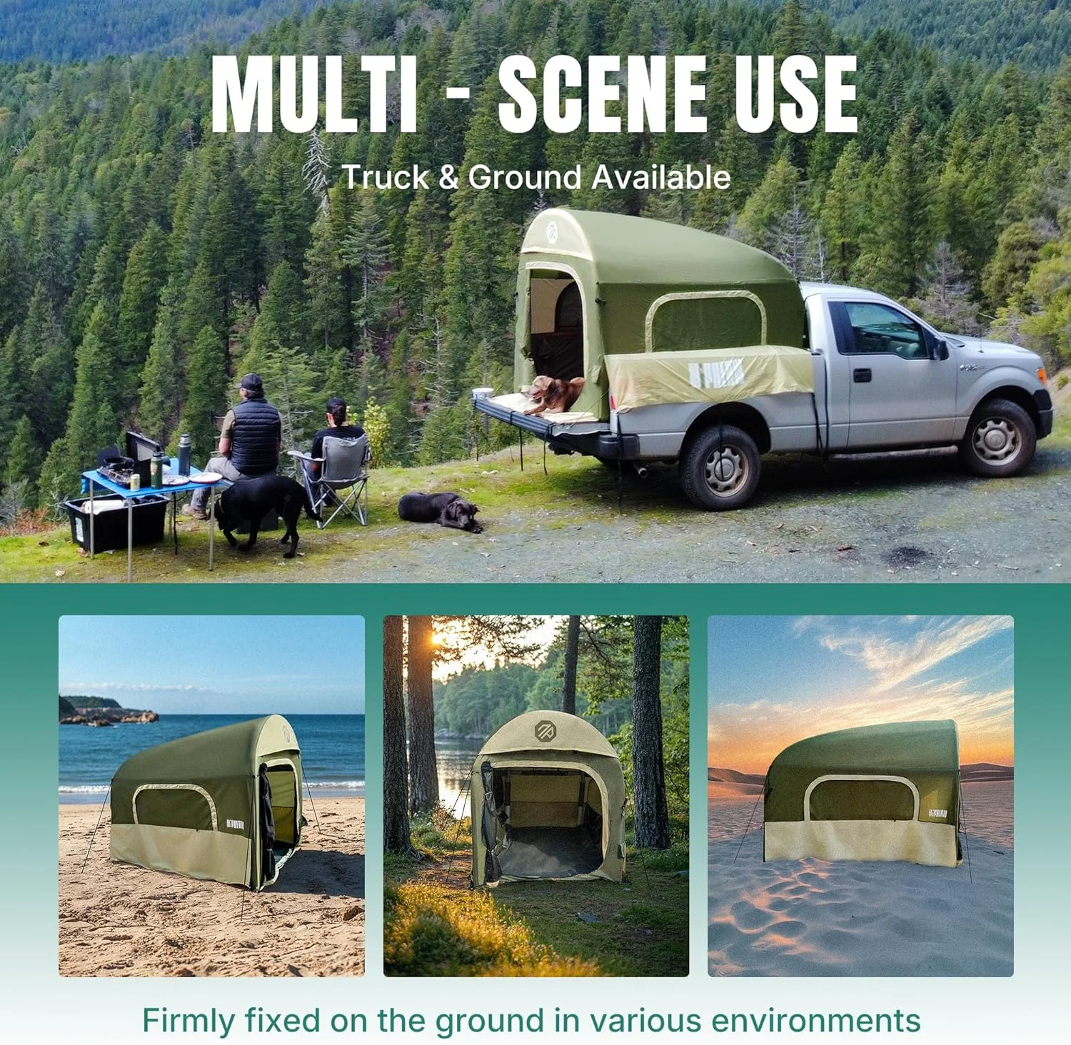 چادر بادی وانت نیفین، مناسب برای تخت وانت 5.5 تا 8 فوت، مناسب برای 2+1 نفر/خانواده، نصب سریع 2 دقیقه ای، ضد آب PU 3000mm و مقاوم در برابر باد، فضای داخلی بزرگ برای مناظر مختلف چادر بادی وانت نیفین، مناسب برای تخت وانت 5.5 تا 8 فوت، مناسب برای 2+1 نفر/خانواده، نصب سریع 2 دقیقه ای، ضد آب PU 3000mm و مقاوم در برابر باد، فضای داخلی بزرگ برای مناظر مختلف