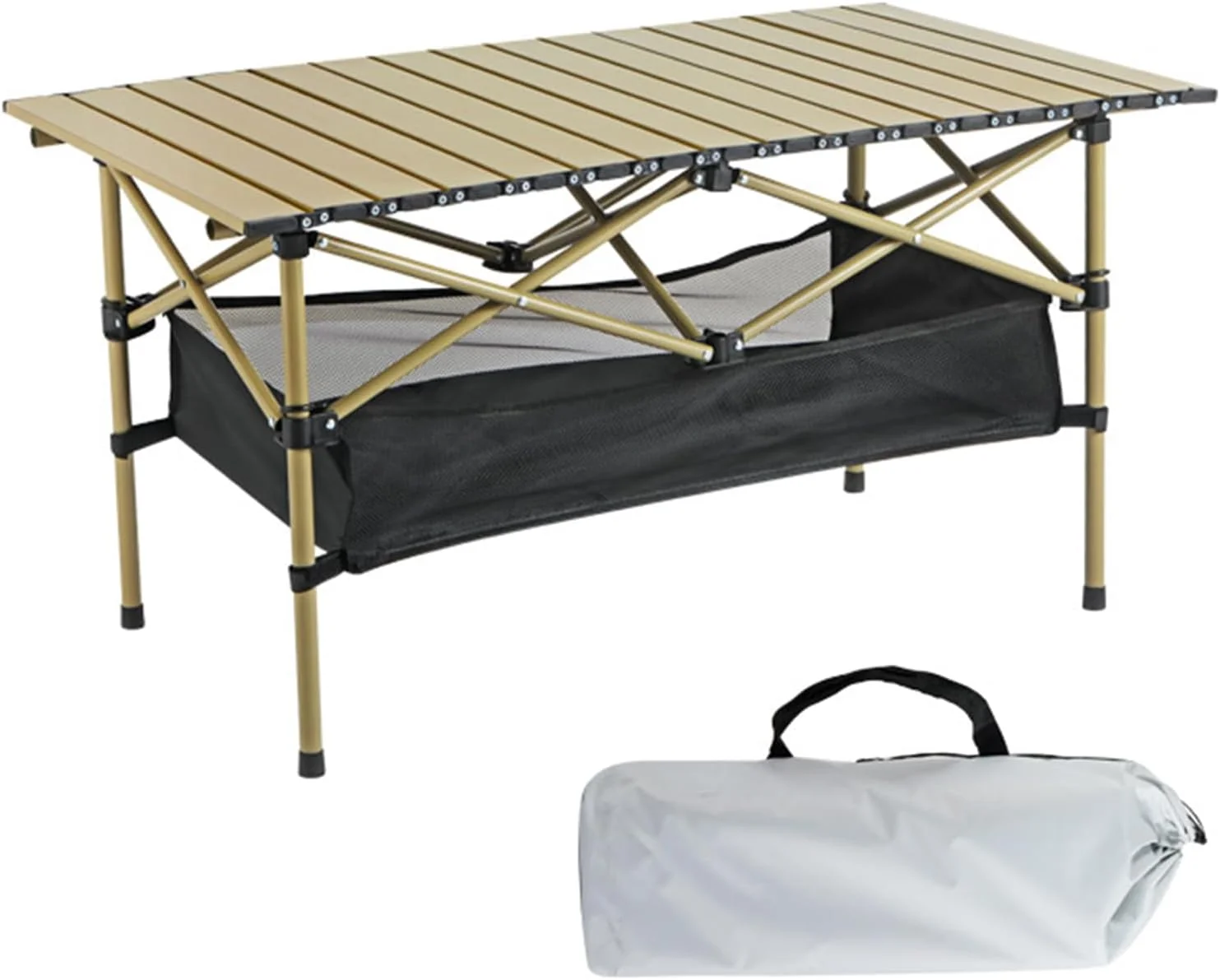 میز تاشو کمپینگ 95 * 55 * 50 سانتیمتری، میز پیک نیک کمپینگ قابل حمل، میز تاشو آلومینیومی فوق سبک ساحلی با کیف حمل، مناسب برای فضای باز، پیک نیک، آشپزی، ساحل، پیادهروی، ماهیگیری (بژ) میز تاشو کمپینگ 95 * 55 * 50 سانتیمتری، میز پیک نیک کمپینگ قابل حمل، میز تاشو آلومینیومی فوق سبک ساحلی با کیف حمل، مناسب برای فضای باز، پیک نیک، آشپزی، ساحل، پیادهروی، ماهیگیری (بژ)