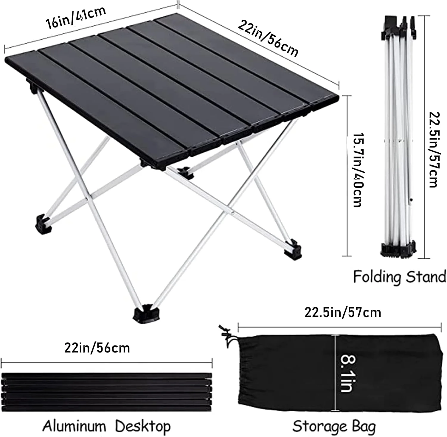 میز تاشو مسافرتی قابل حمل Conobo - میز فوق سبک تاشو با کیف حمل، رویه تاشو برای پیک نیک، پخت و پز، کمپینگ، ساحل، جشنواره (56 x 41 x 40cm - نقره ای) میز تاشو مسافرتی قابل حمل Conobo - میز فوق سبک تاشو با کیف حمل، رویه تاشو برای پیک نیک، پخت و پز، کمپینگ، ساحل، جشنواره (56 x 41 x 40cm - نقره ای)