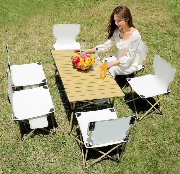 میز کمپینگ تاشو قابل حمل HALAYAYA، میز کمپینگ فوق سبک با کیف حمل، رویه تاشو برای پیک نیک، باربیکیو، پخت و پز، کمپینگ، ساحل (M(95 * 56 * 50CM)) میز کمپینگ تاشو قابل حمل HALAYAYA، میز کمپینگ فوق سبک با کیف حمل، رویه تاشو برای پیک نیک، باربیکیو، پخت و پز، کمپینگ، ساحل (M(95 * 56 * 50CM))