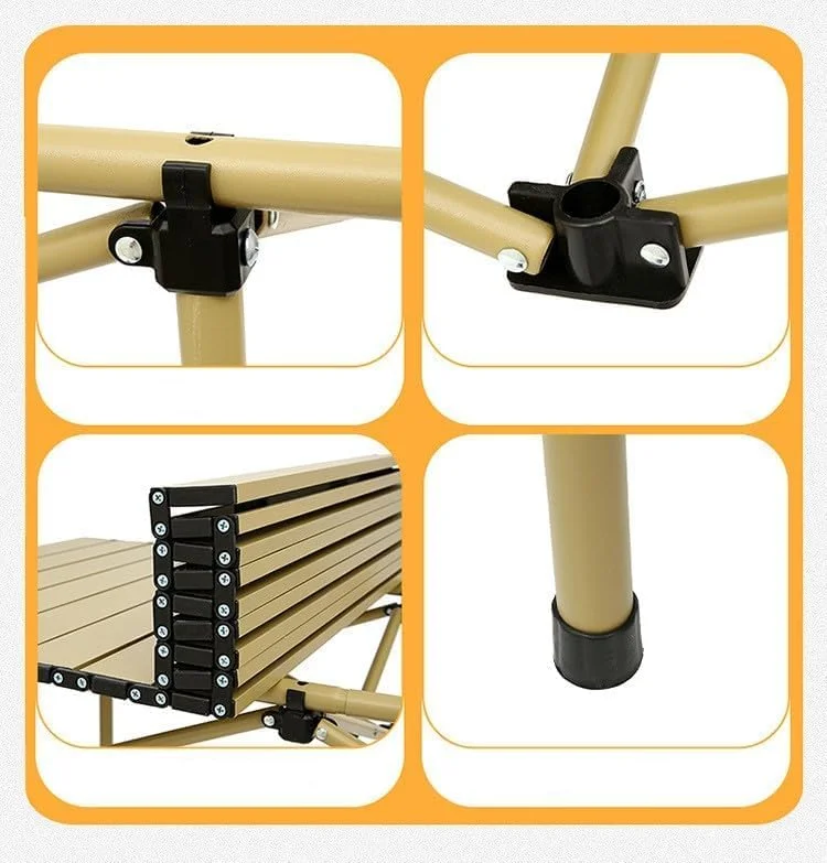 میز کمپینگ تاشو قابل حمل HALAYAYA، میز کمپینگ فوق سبک با کیف حمل، رویه تاشو برای پیک نیک، باربیکیو، پخت و پز، کمپینگ، ساحل (M(95 * 56 * 50CM)) میز کمپینگ تاشو قابل حمل HALAYAYA، میز کمپینگ فوق سبک با کیف حمل، رویه تاشو برای پیک نیک، باربیکیو، پخت و پز، کمپینگ، ساحل (M(95 * 56 * 50CM))