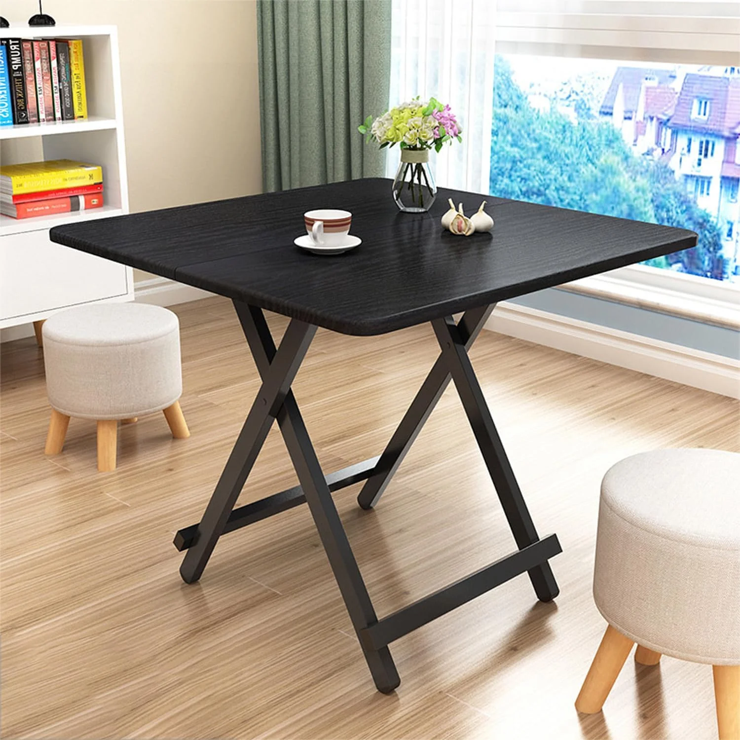 میز تاشو کمپینگ، میز تاشو سینی تلویزیون برای غذاخوری، پایه لپ تاپ، بازی، میز تحریر، میز پیک نیک قابل حمل، مونتاژ آسان، صرفه جویی در فضا، پایدار و بادوام، 70*70*74 سانتی متر (مشکی ارتقا یافته) میز تاشو کمپینگ، میز تاشو سینی تلویزیون برای غذاخوری، پایه لپ تاپ، بازی، میز تحریر، میز پیک نیک قابل حمل، مونتاژ آسان، صرفه جویی در فضا، پایدار و بادوام، 70*70*74 سانتی متر (مشکی ارتقا یافته)