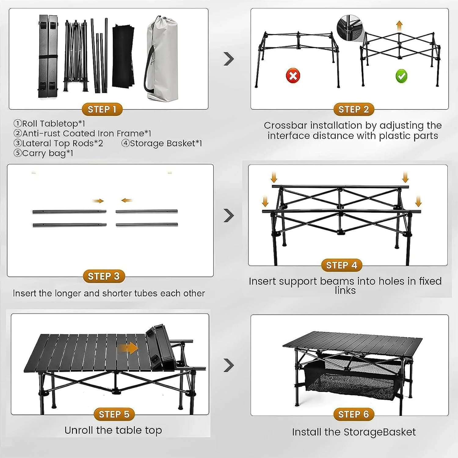 میز تاشو آچارد، میز تاشو کمپینگ، میز رول تاپ با کیف توری، میز رول آپ با سازمان دهنده توری و کیف حمل، میز تاشو ساحلی برای کمپینگ، ساحل، پیک نیک، باربیکیو (92 * 55 * 50 سانتی متر) میز تاشو آچارد، میز تاشو کمپینگ، میز رول تاپ با کیف توری، میز رول آپ با سازمان دهنده توری و کیف حمل، میز تاشو ساحلی برای کمپینگ، ساحل، پیک نیک، باربیکیو (92 * 55 * 50 سانتی متر)