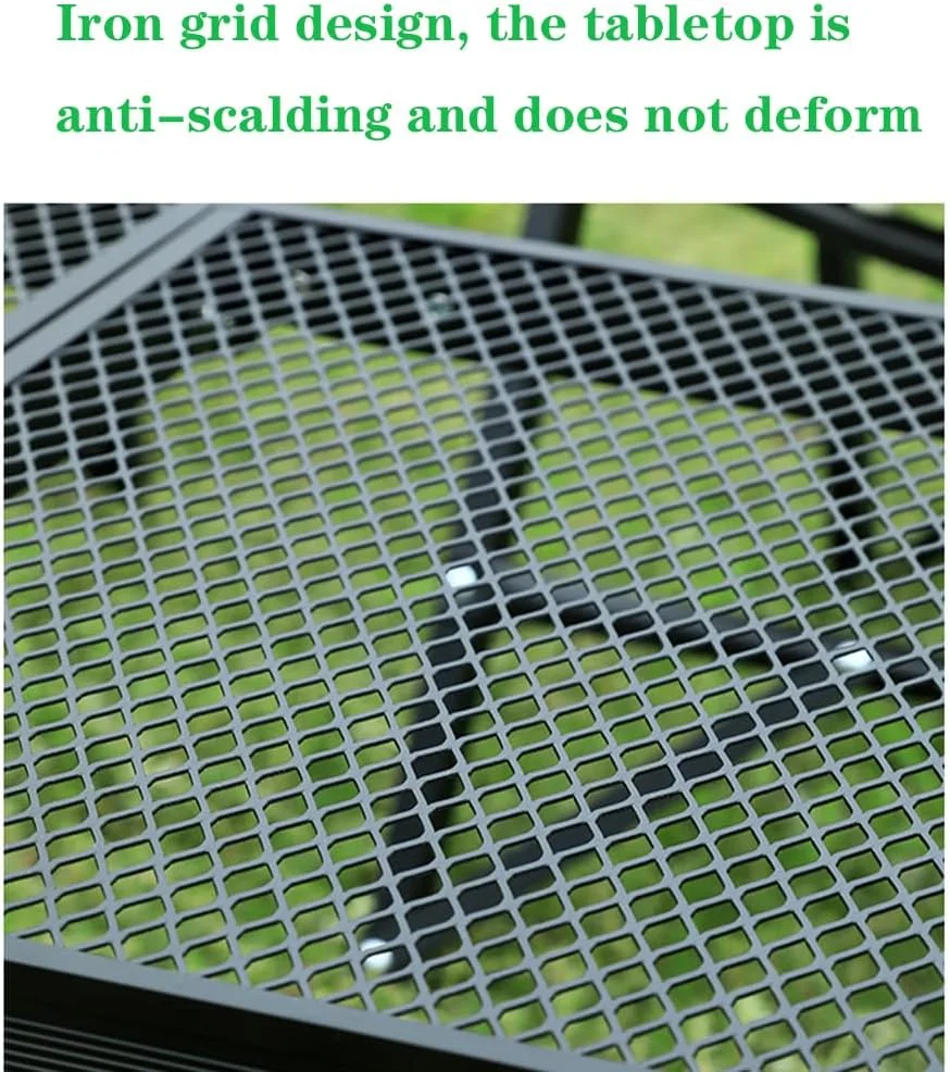 میز تاشو VAFGWGPB مناسب برای کمپینگ و پیک نیک، دارای فضای ذخیره سازی بزرگ و قابلیت تاشو آسان، میز باربیکیو تاشو آلومینیومی، مجهز به کیف نگهداری، قابل حمل آسان