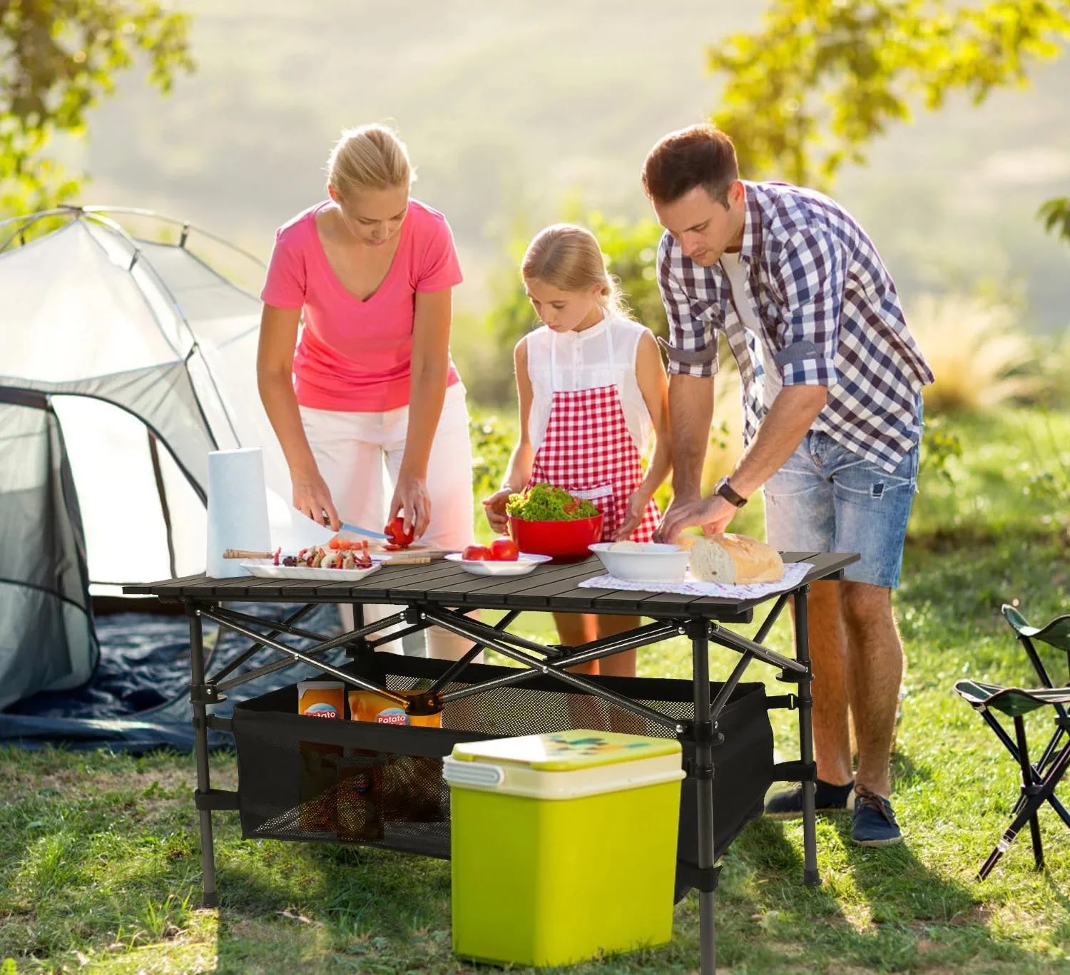 میز تاشو آلومینیومی کمپینگ Eoptify، میز کمپینگ تاشو با ارتفاع قابل تنظیم، میز سبک وزن فضای باز برای کمپینگ، پیک نیک، باربیکیو، ساحل، مهمانی، میز قابل حمل با توری ذخیره سازی و کیف حمل میز تاشو آلومینیومی کمپینگ Eoptify، میز کمپینگ تاشو با ارتفاع قابل تنظیم، میز سبک وزن فضای باز برای کمپینگ، پیک نیک، باربیکیو، ساحل، مهمانی، میز قابل حمل با توری ذخیره سازی و کیف حمل