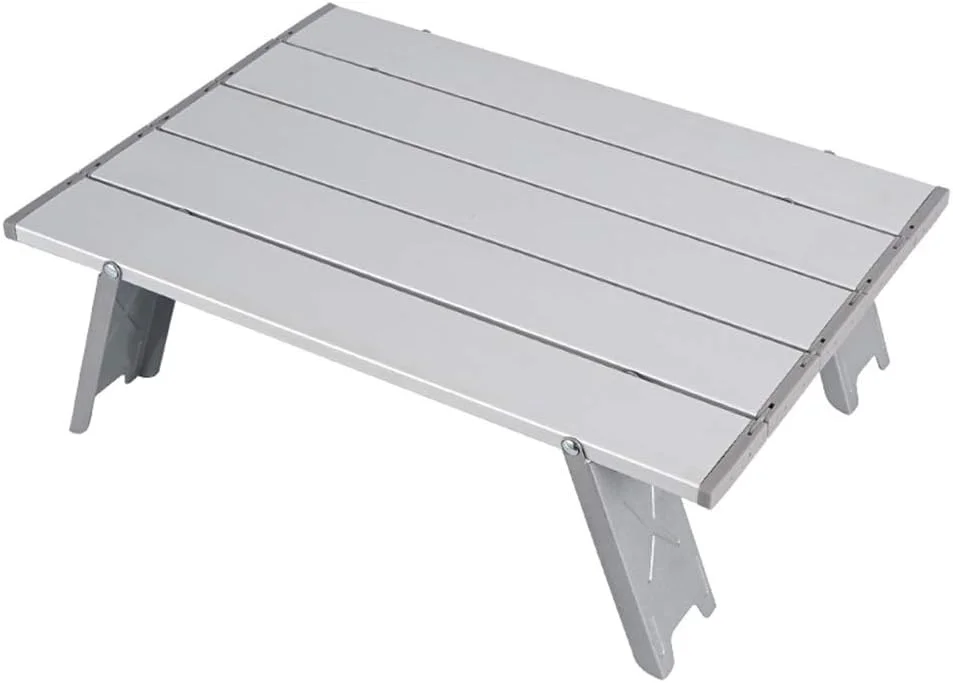 میز تاشو کمپینگ یوروتن، میز پیک نیک ساحلی آلومینیومی فوق سبک قابل حمل در فضای باز به همراه کیف حمل میز تاشو کمپینگ یوروتن، میز پیک نیک ساحلی آلومینیومی فوق سبک قابل حمل در فضای باز به همراه کیف حمل