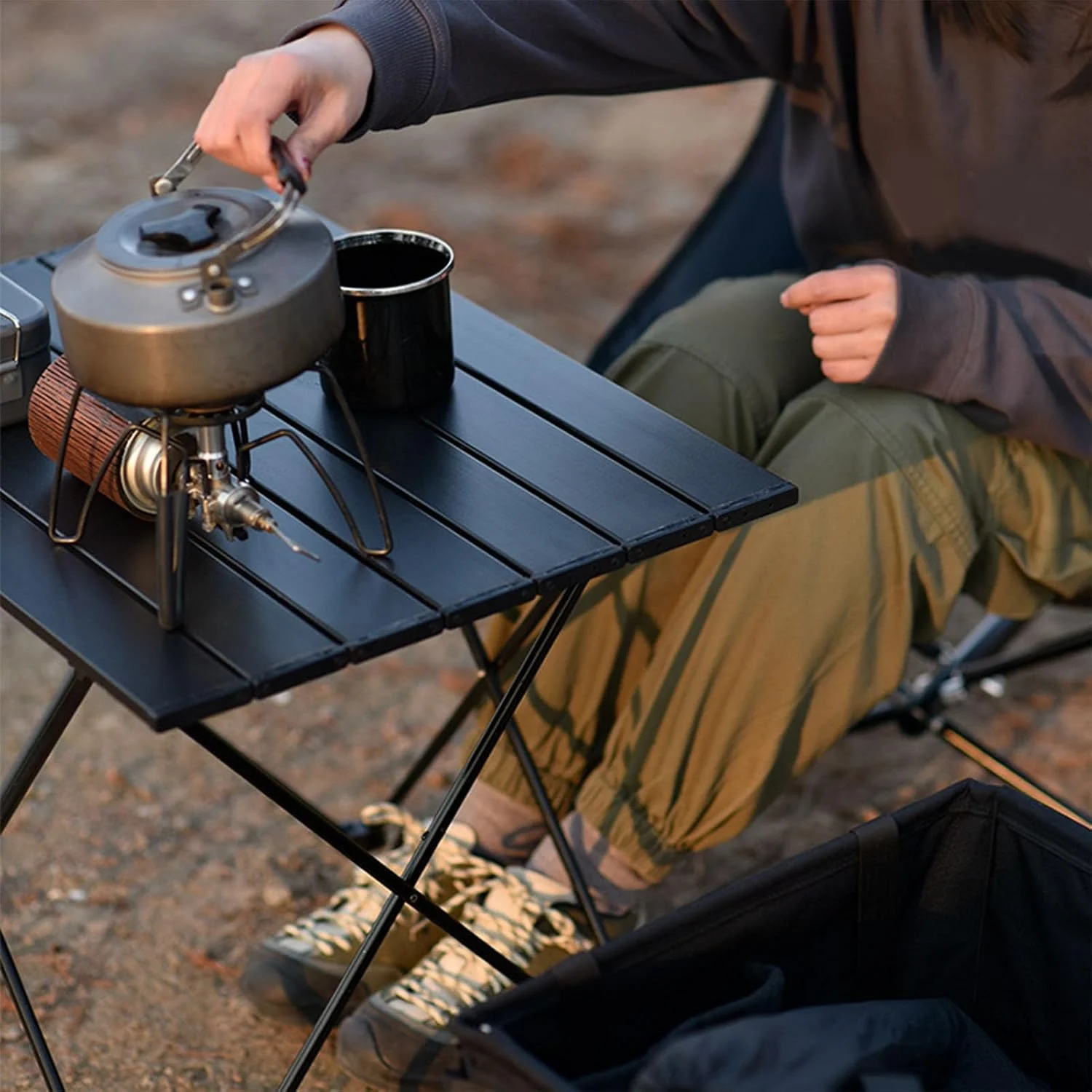 میز تاشو کمپینگ Zudoo به همراه کیف نگهداری، میز کمپینگ قابل حمل تاشو آلیاژ آلومینیوم فوق سبک ضد آب، میز سبک وزن ضد لغزش مناسب مهمانی، پیاده روی، ساحل، پیک نیک و ماهیگیری میز تاشو کمپینگ Zudoo به همراه کیف نگهداری، میز کمپینگ قابل حمل تاشو آلیاژ آلومینیوم فوق سبک ضد آب، میز سبک وزن ضد لغزش مناسب مهمانی، پیاده روی، ساحل، پیک نیک و ماهیگیری