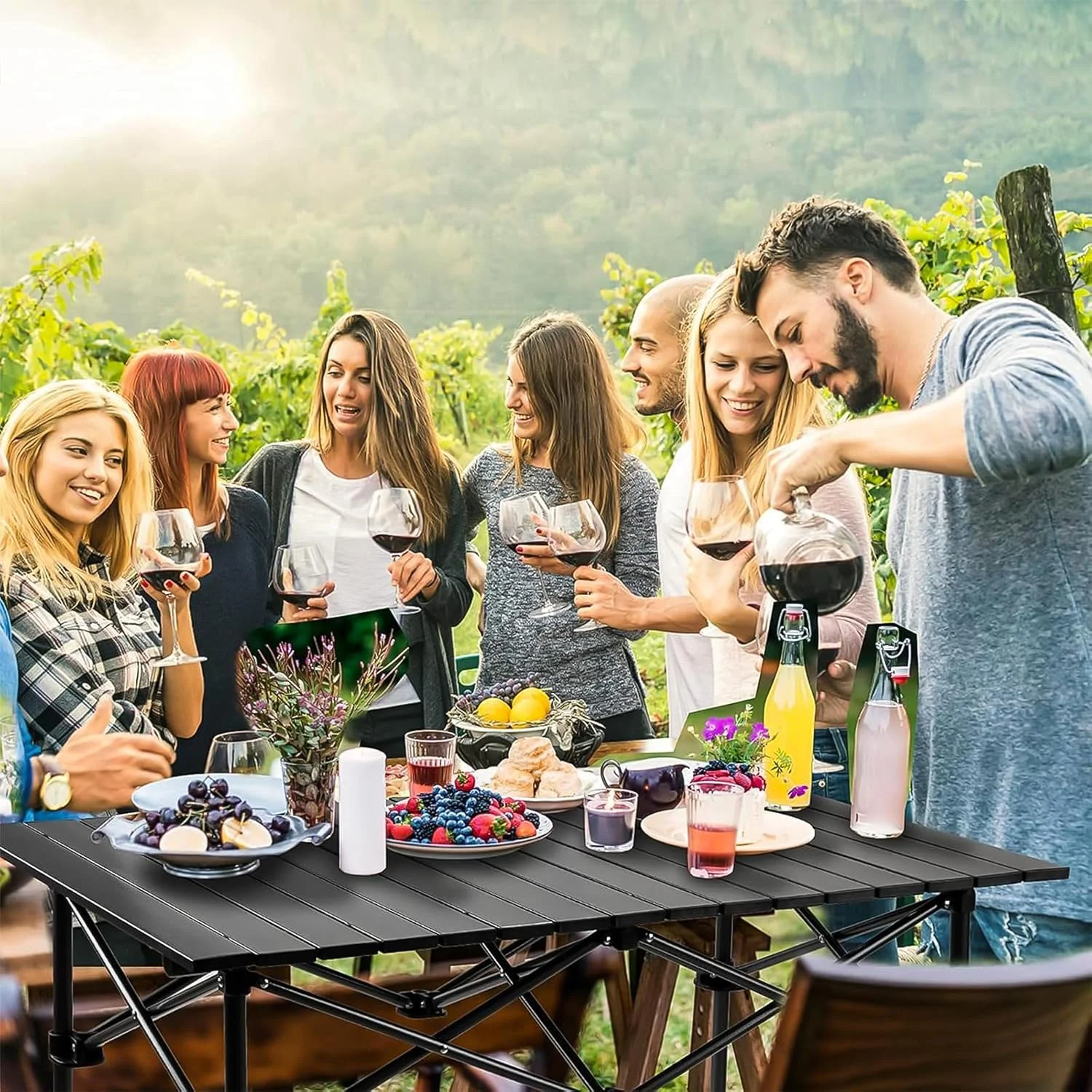 میز تاشو آچارد، میز تاشو کمپینگ، میز رول تاپ با کیف توری، میز رول آپ با سازمان دهنده توری و کیف حمل، میز تاشو ساحلی برای کمپینگ، ساحل، پیک نیک، باربیکیو (92 * 55 * 50CM) میز تاشو آچارد، میز تاشو کمپینگ، میز رول تاپ با کیف توری، میز رول آپ با سازمان دهنده توری و کیف حمل، میز تاشو ساحلی برای کمپینگ، ساحل، پیک نیک، باربیکیو (92 * 55 * 50CM)