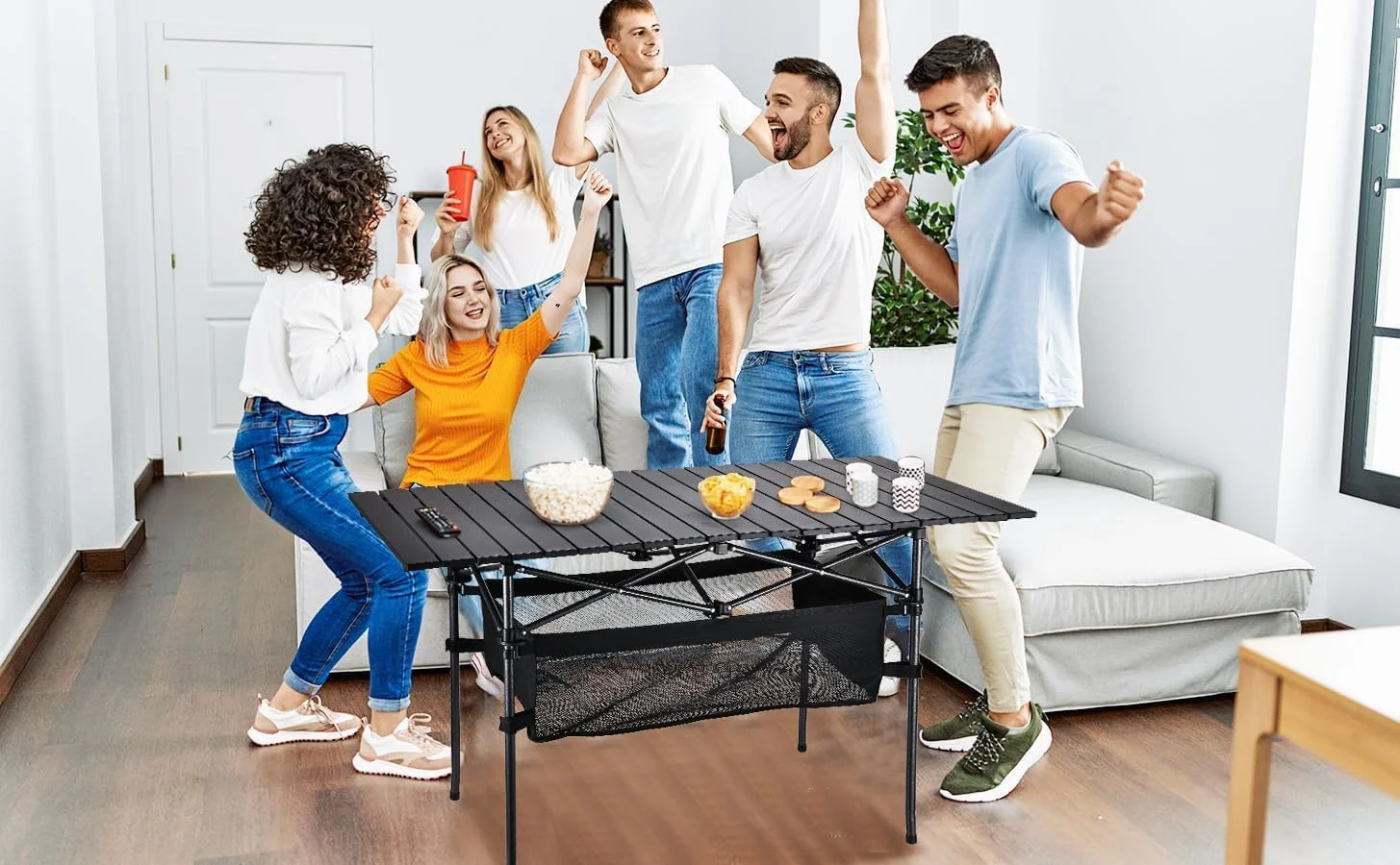 میز تاشو کمپینگ 95 * 55 * 50 سانتیمتر، میز پیک نیک کمپینگ قابل حمل، میز ساحلی تاشو آلومینیومی فوق سبک با کیف حمل، مناسب برای فضای باز، پیک نیک، آشپزی، ساحل، پیاده روی، ماهیگیری (مشکی) میز تاشو کمپینگ 95 * 55 * 50 سانتیمتر، میز پیک نیک کمپینگ قابل حمل، میز ساحلی تاشو آلومینیومی فوق سبک با کیف حمل، مناسب برای فضای باز، پیک نیک، آشپزی، ساحل، پیاده روی، ماهیگیری (مشکی)