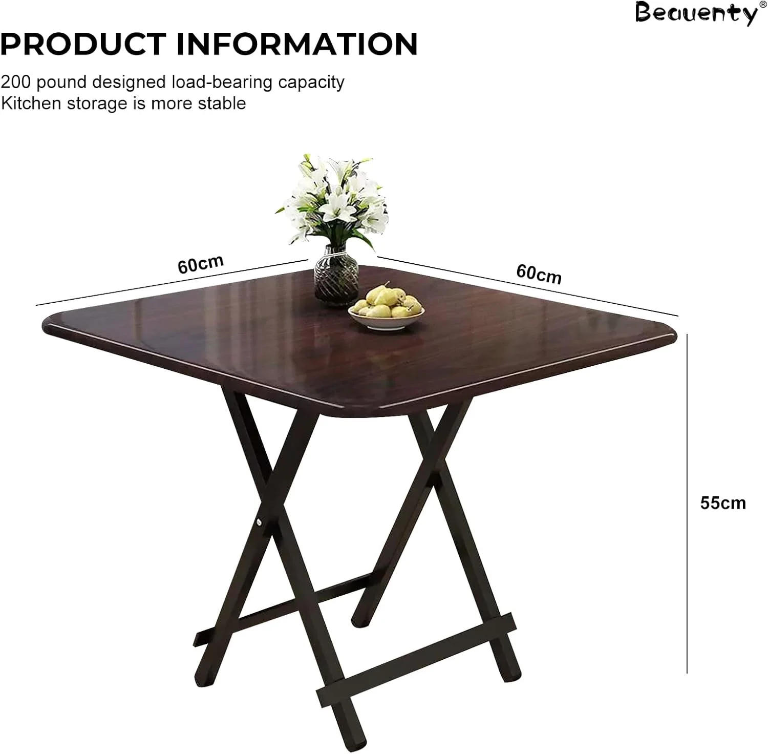 میز پیک نیک چوبی Beauenty، میز تاشو مربعی برای کمپینگ در فضای باز، میز چند منظوره 60 * 60 سانتی متر، میز کمپینگ سنگین، میز ناهار خوری چوبی، باغ، میز قهوه (قهوه ای) میز پیک نیک چوبی Beauenty، میز تاشو مربعی برای کمپینگ در فضای باز، میز چند منظوره 60 * 60 سانتی متر، میز کمپینگ سنگین، میز ناهار خوری چوبی، باغ، میز قهوه (قهوه ای)