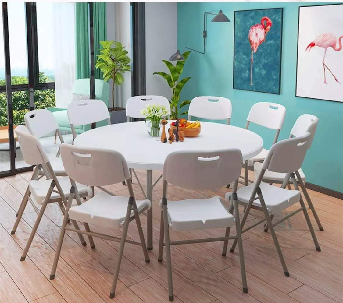 میز تاشو گرد قابل حمل Hanaiette، قطر 122 سانتی متر، پلاستیکی سفید گرانیتی، میز تاشو سبک وزن، مناسب پیک نیک، باغ، مهمانی، ساحل و... میز تاشو گرد قابل حمل Hanaiette، قطر 122 سانتی متر، پلاستیکی سفید گرانیتی، میز تاشو سبک وزن، مناسب پیک نیک، باغ، مهمانی، ساحل و...